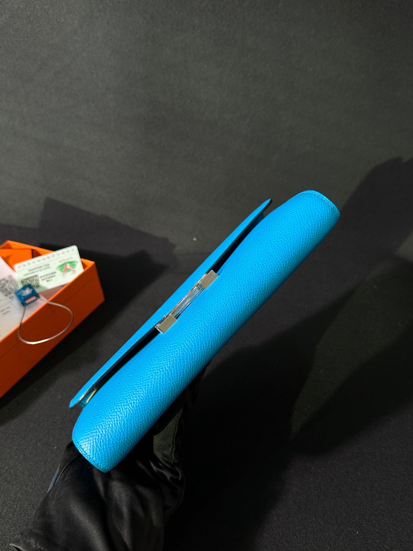 Hermès Constance Long To Go Epsom Florida Blue Exotic Hardware Stamp Z – Full Set