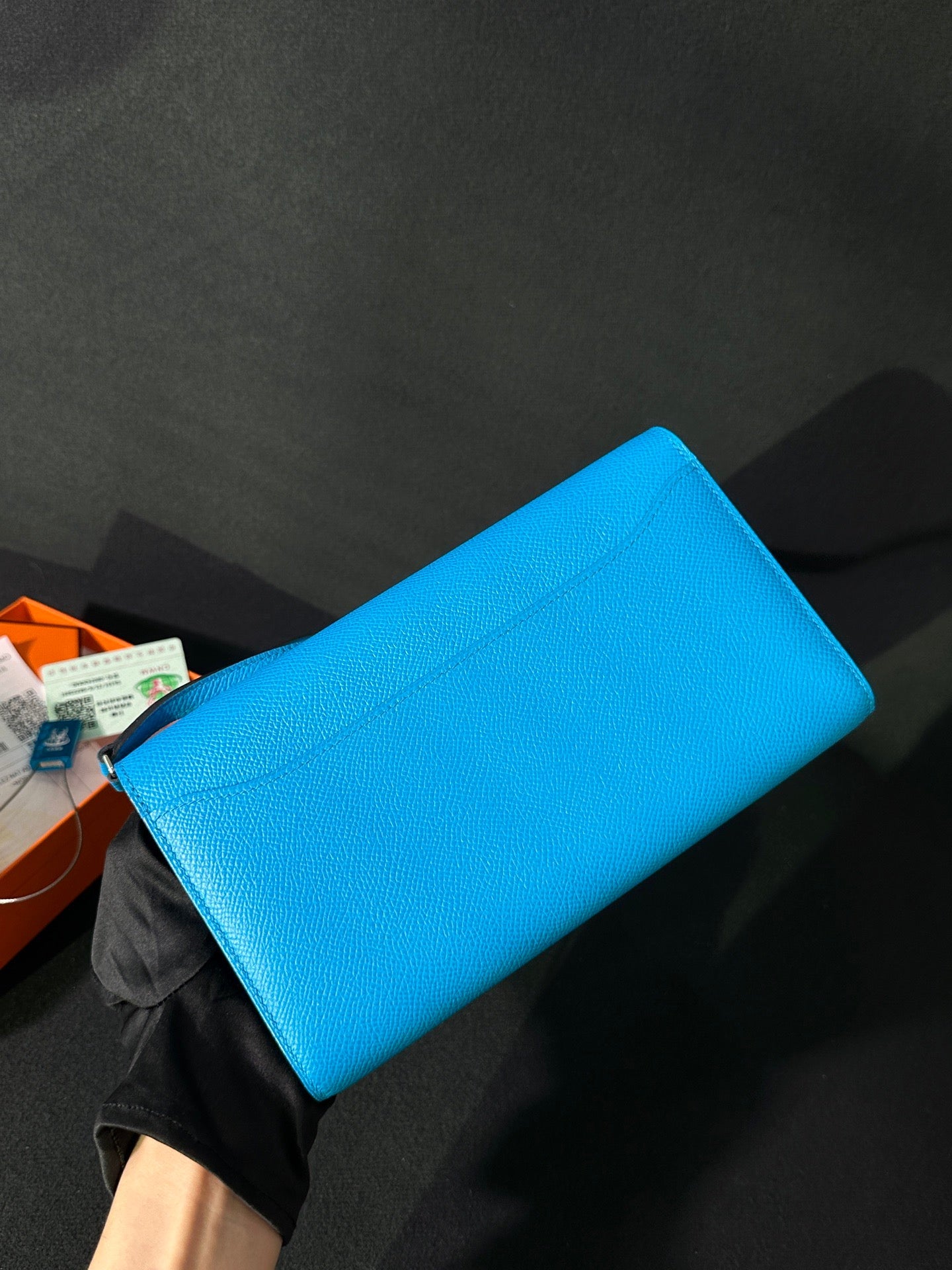 Hermès Constance Long To Go Epsom Florida Blue Exotic Hardware Stamp Z – Full Set