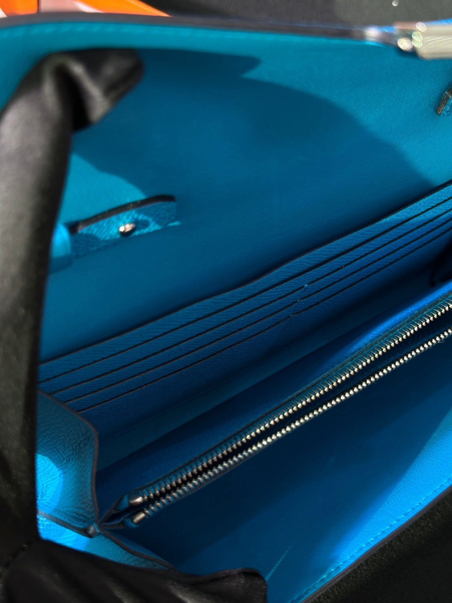 Hermès Constance Long To Go Epsom Florida Blue Exotic Hardware Stamp Z – Full Set