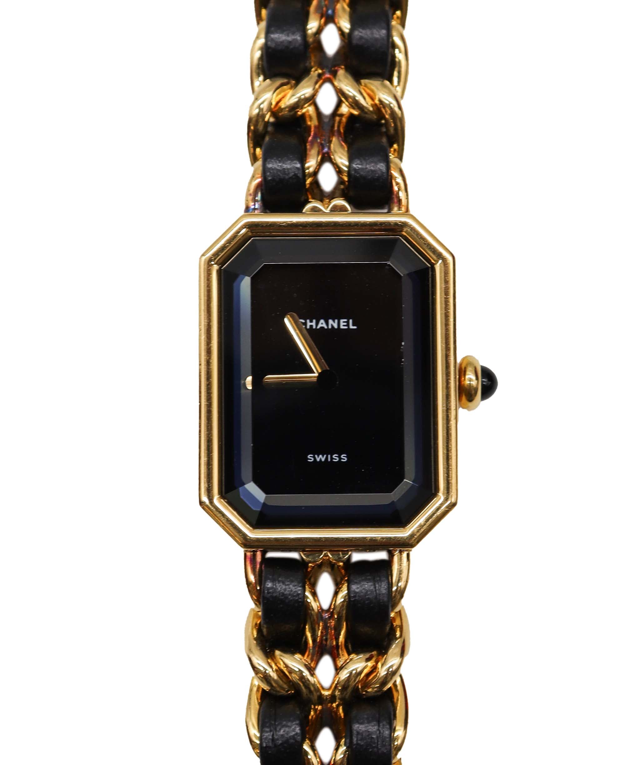 Chanel Black Gold Quartz Premiere L size Watch - DXBS0975