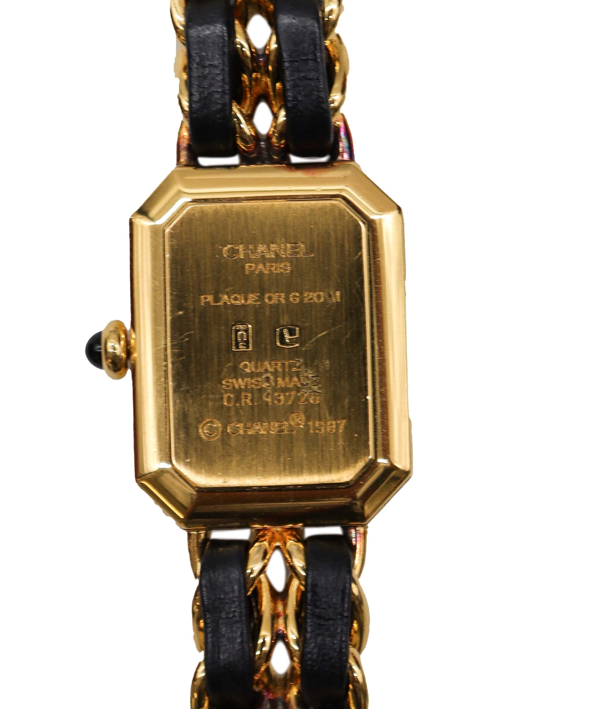 Chanel Black Gold Quartz Premiere L size Watch - DXBS0975