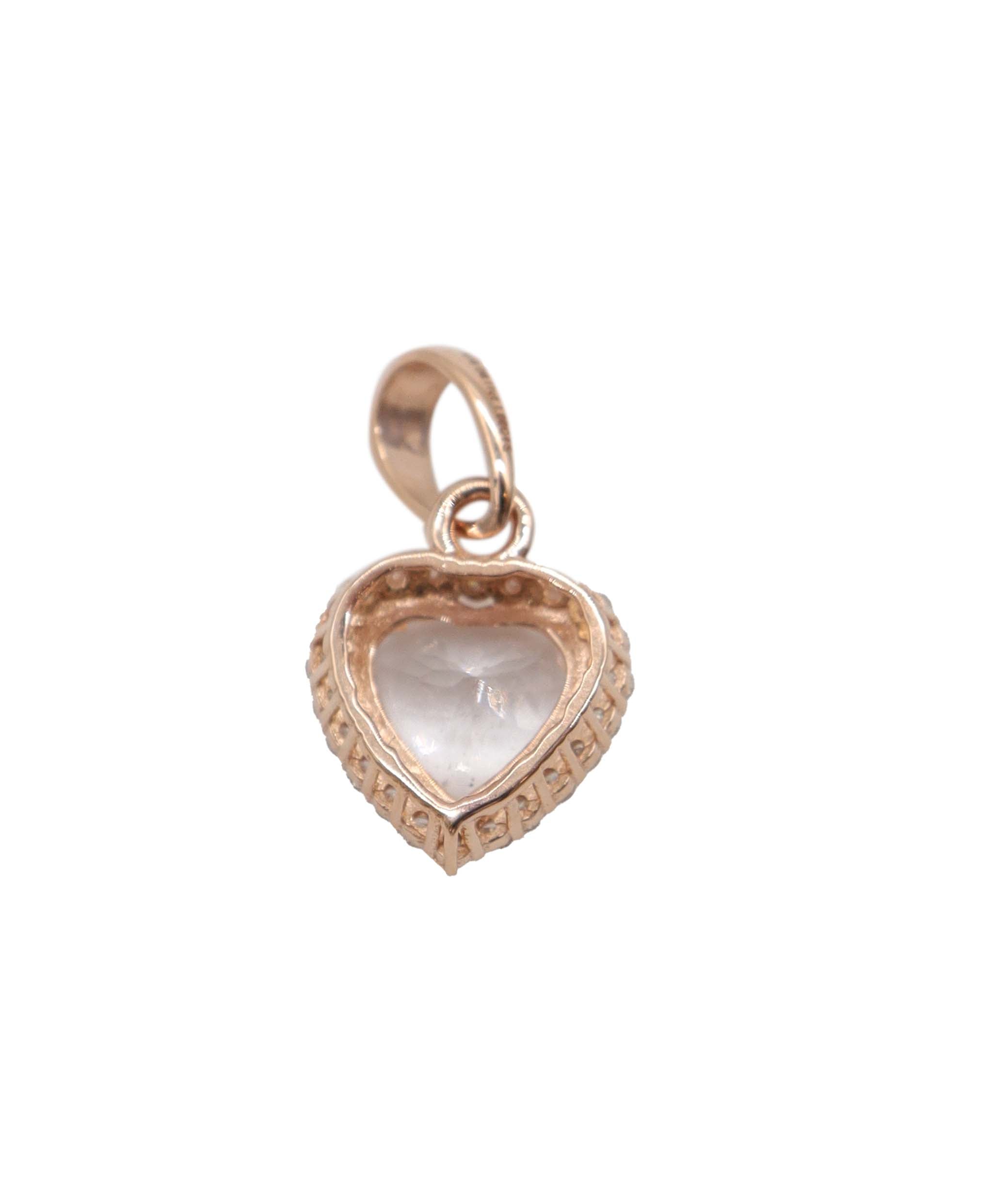 Morganite heart penant 1.00 ct  DXBS0897