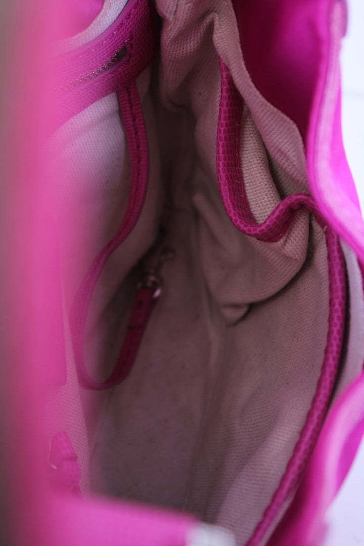 Michael Kors Fuscia silk and diamante mini shoulder bag Pink