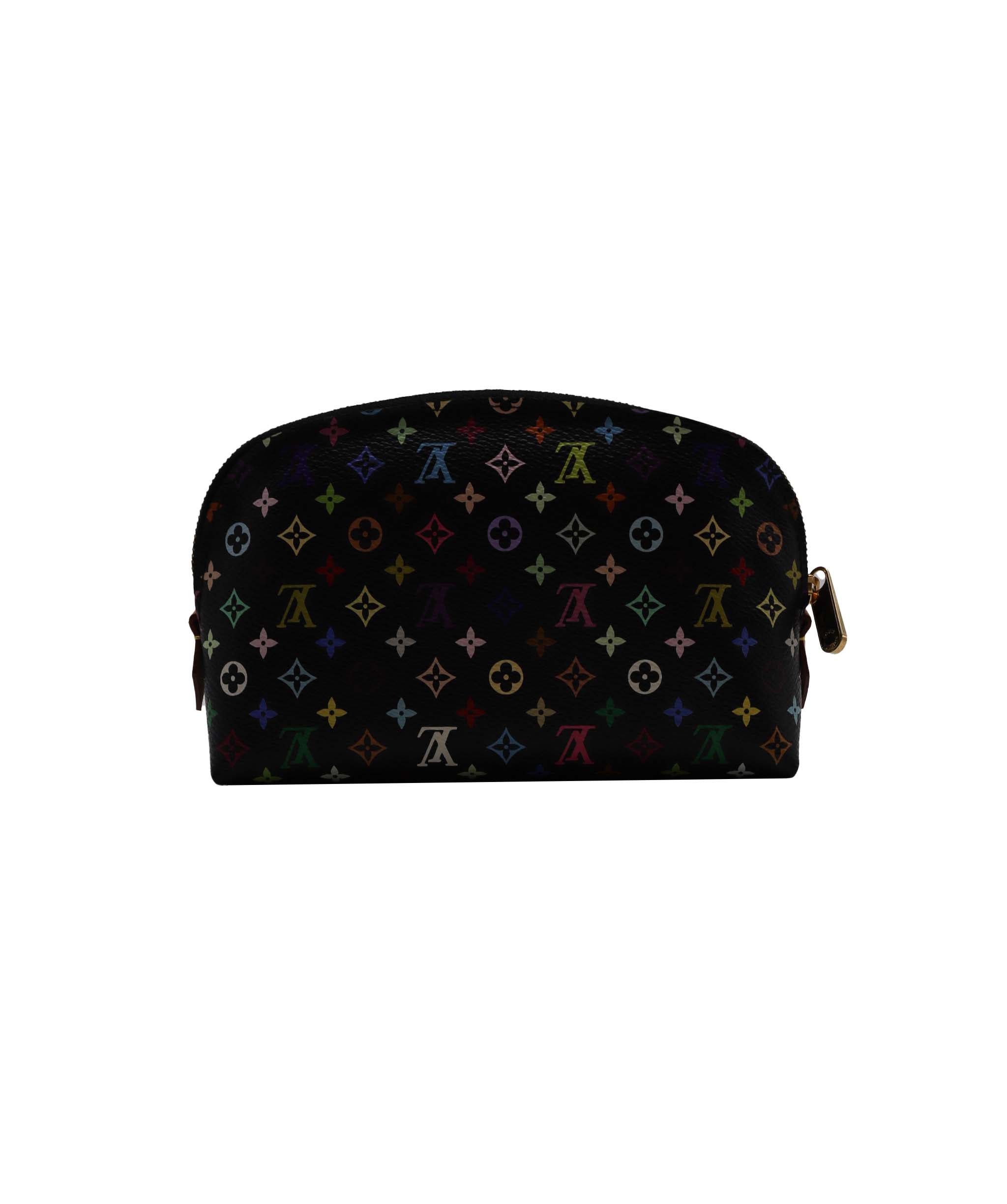 LOUIS VUITTON Monogram Multicolor Pochette Cosmetic Pouch M47355 LV Auth 89104 DXBV0190