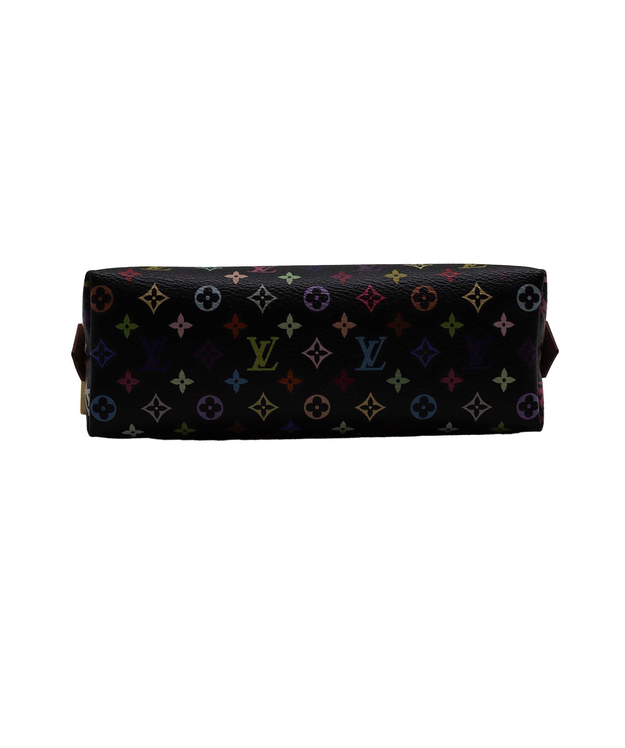 LOUIS VUITTON Monogram Multicolor Pochette Cosmetic Pouch M47355 LV Auth 89104 DXBV0190