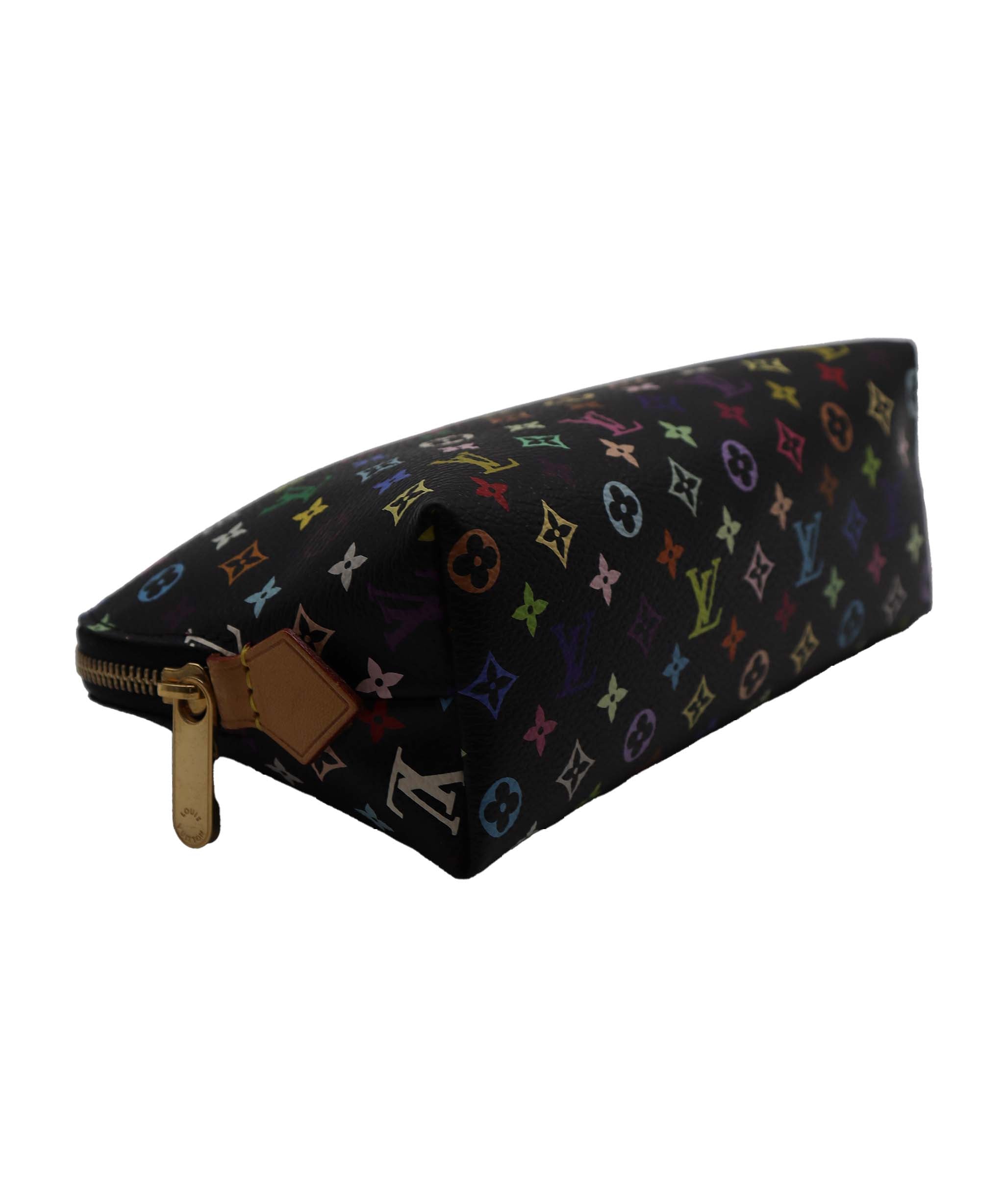 LOUIS VUITTON Monogram Multicolor Pochette Cosmetic Pouch M47355 LV Auth 89104 DXBV0190