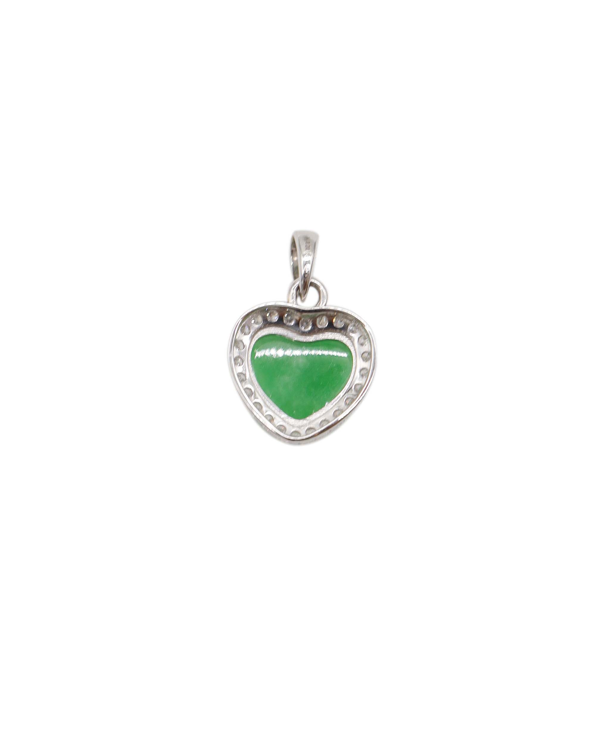 Jade Heart halo pedant 1.4ct DXBS0913