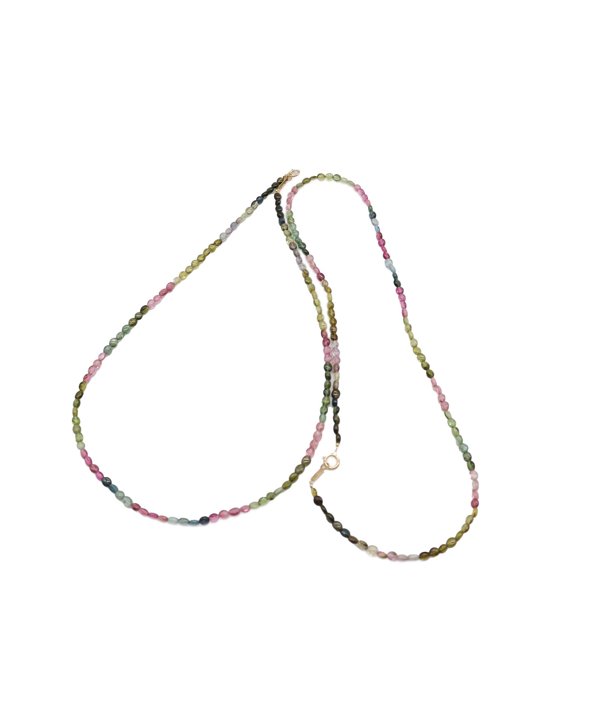 Rainbow tourmaline necklace DXBS0902