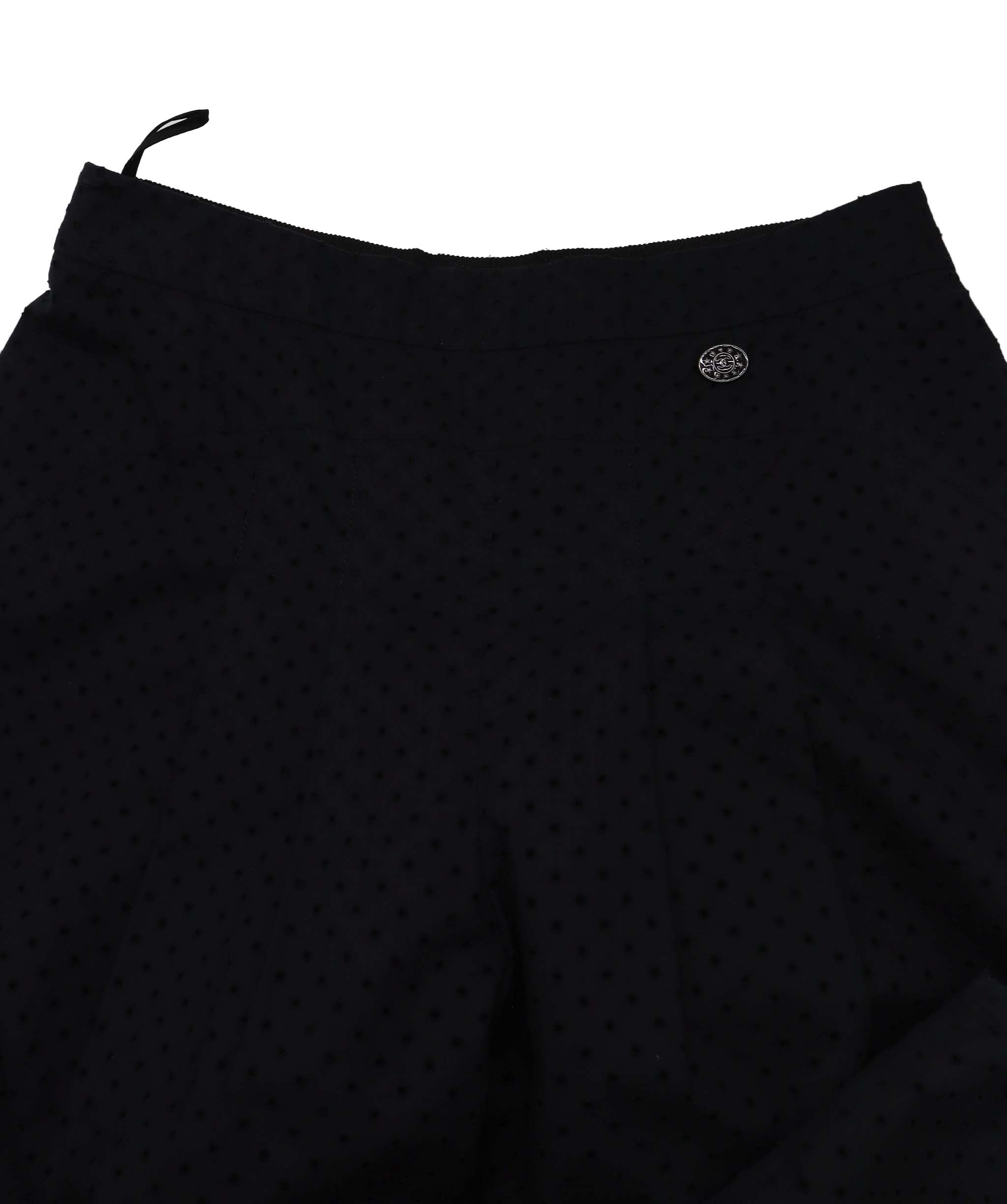 Chanel Perforated Black Pants 36 RJC3771