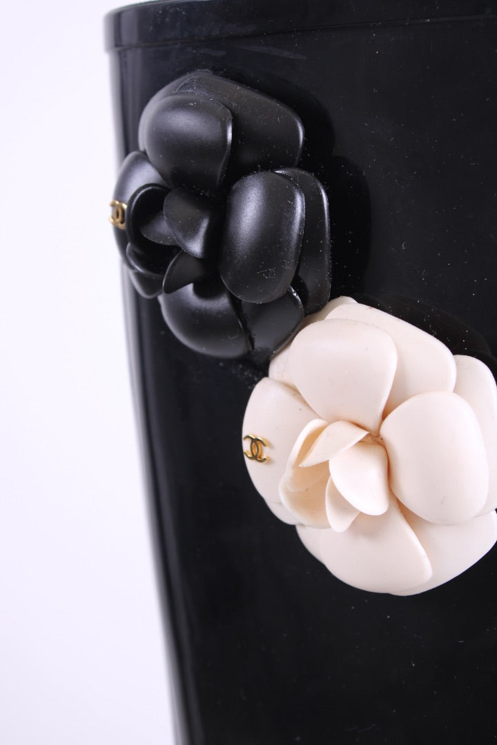 Chanel Wellingtons Black 42