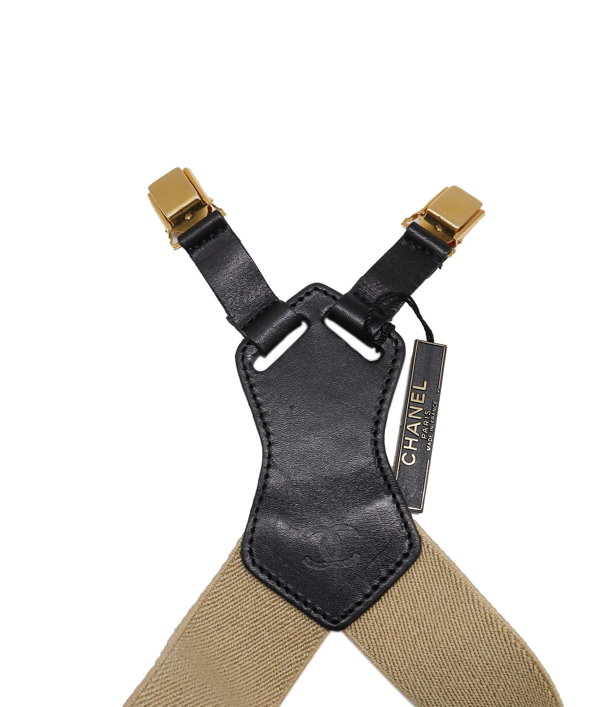 CHANEL Canvas Leather Suspenders - DXBS0951