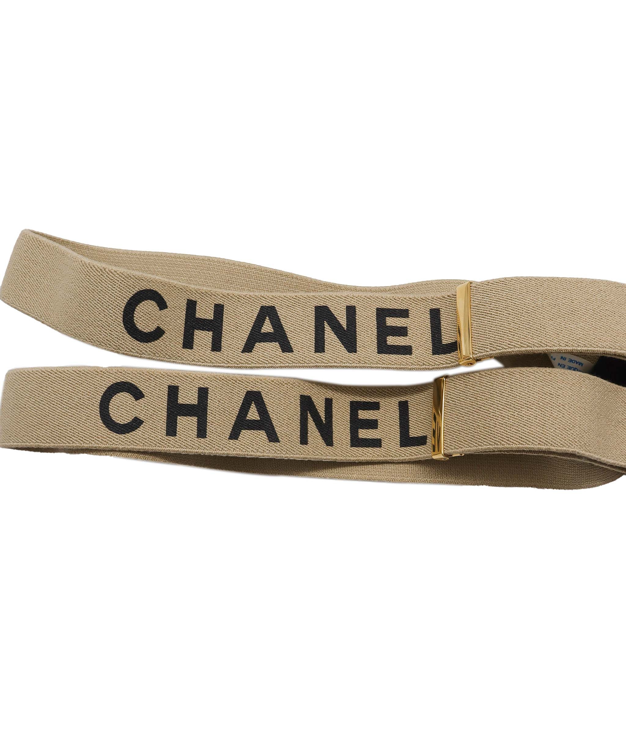 CHANEL Canvas Leather Suspenders - DXBS0951