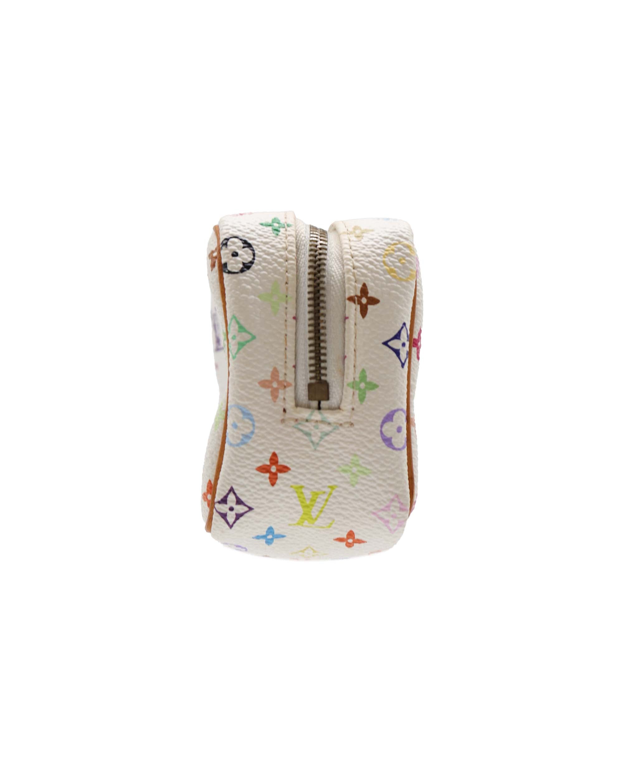 LOUIS VUITTON Monogram Multicolor Trousse Wapity Pouch White M58033 Auth 85379 DXBV0181