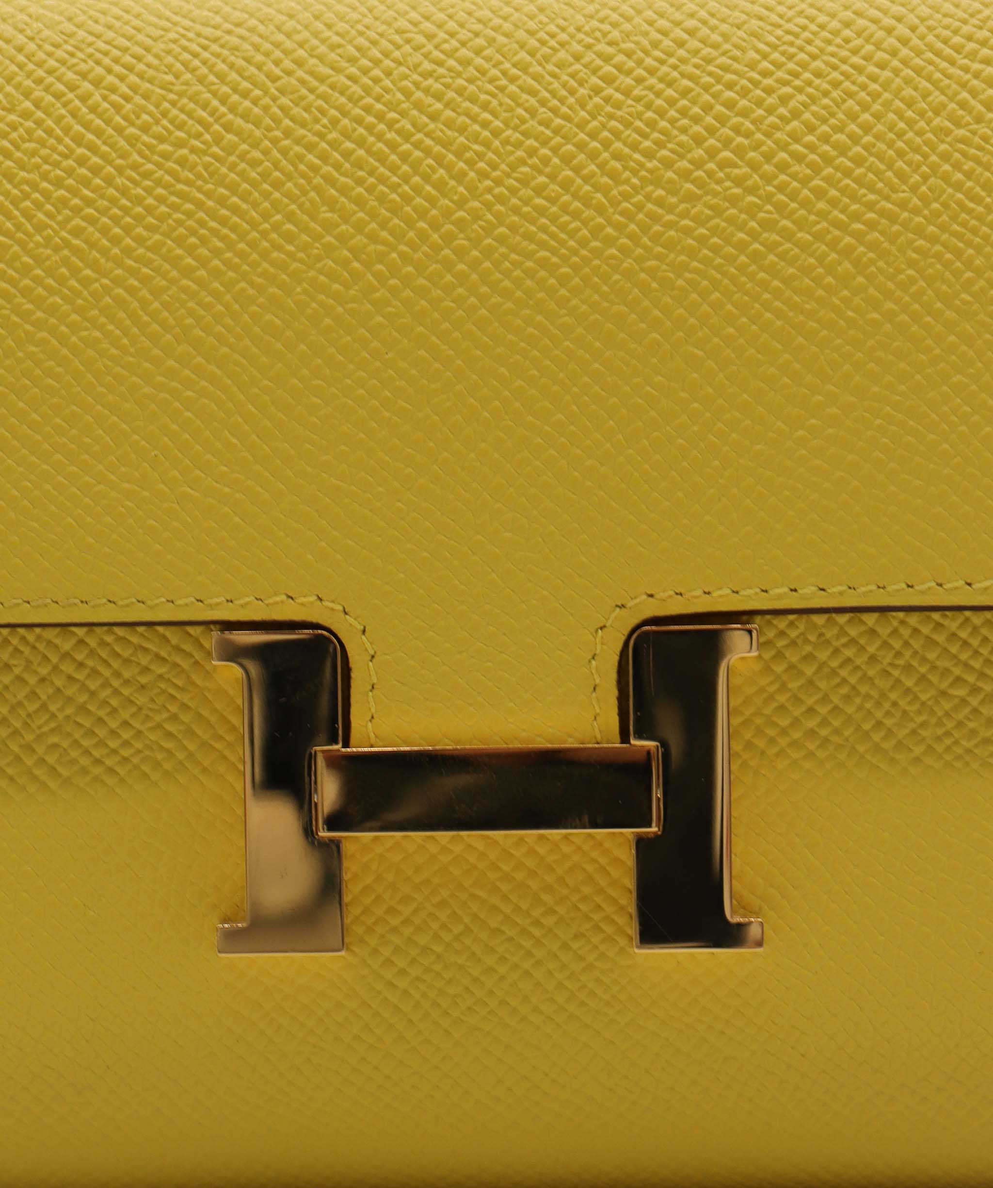 Hermes Constance Elan Yellow GHW RJC3769