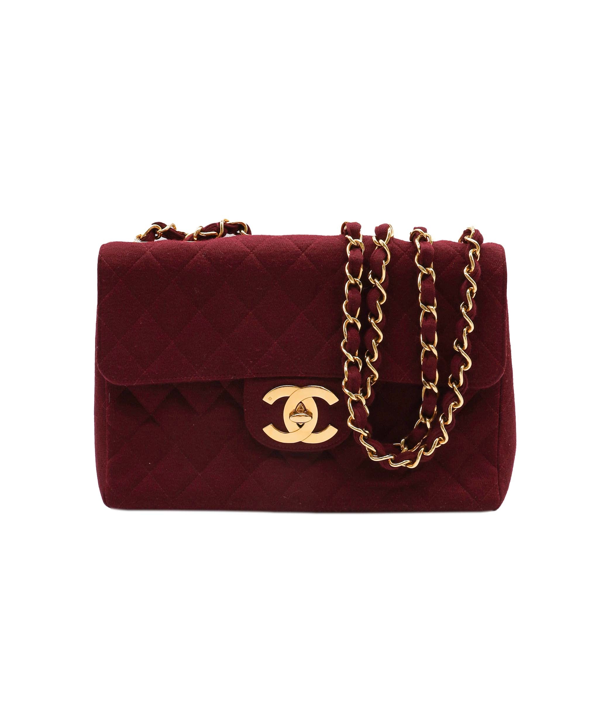 Chanel Red Canvas Jumbo Vintage dxbk0010