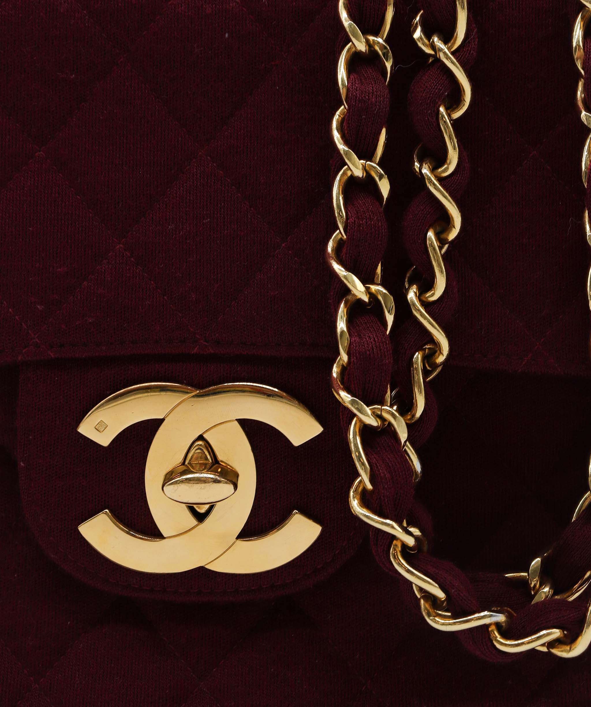 Chanel Red Canvas Jumbo Vintage dxbk0010