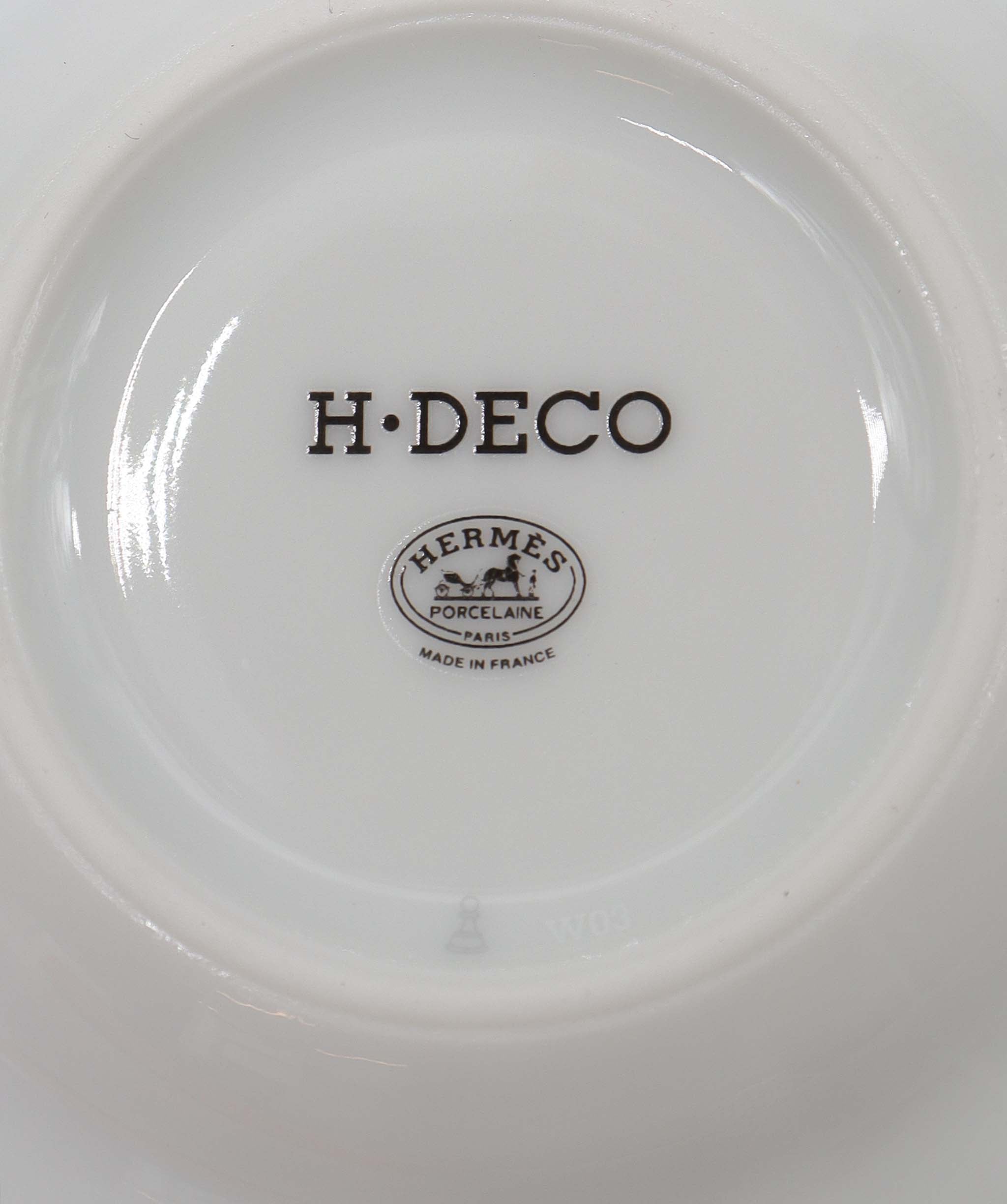 Hermes H Deco Black - Coffee Cup & Saucer (Set of 2) DXBA0040