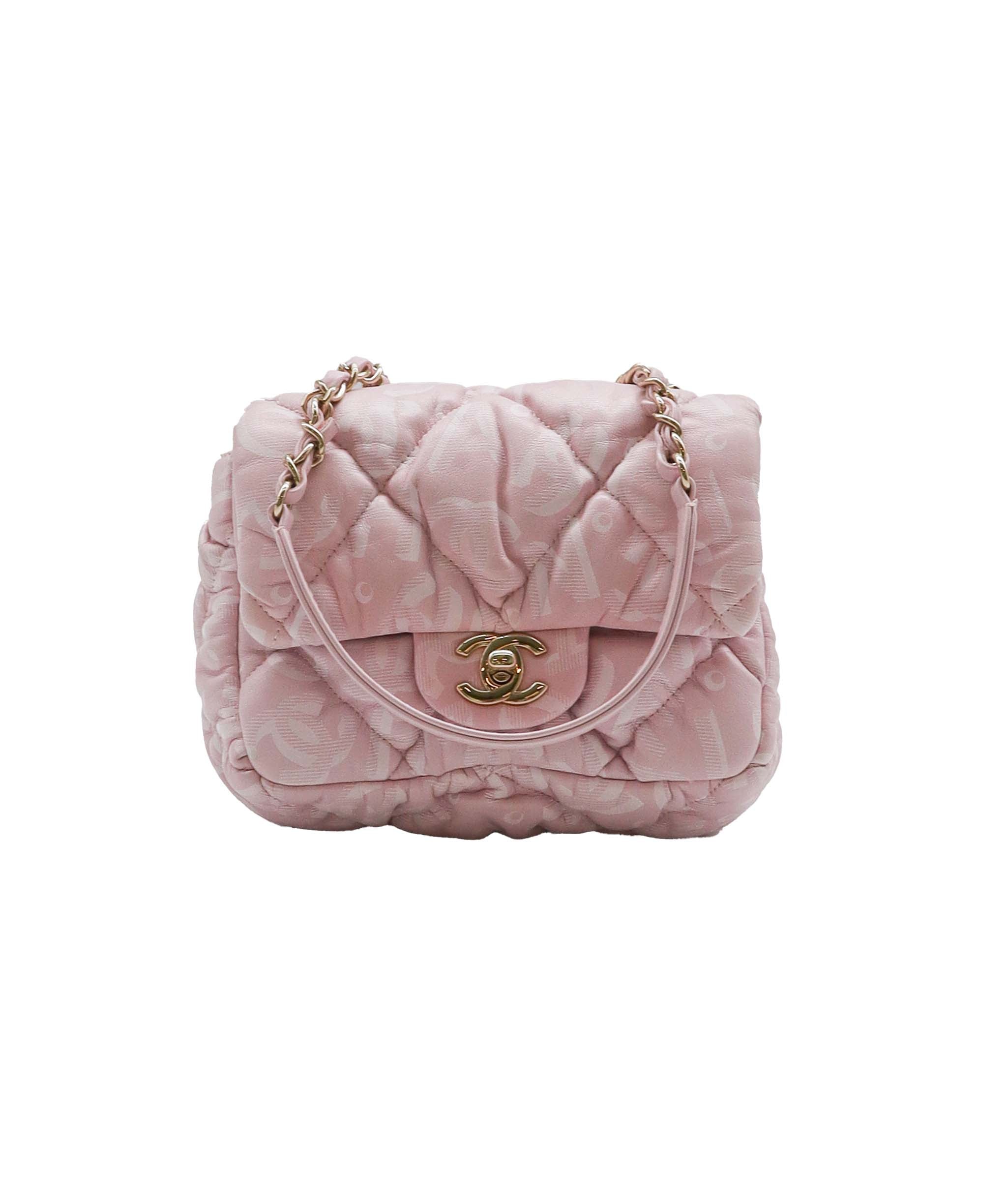 Chanel Sakura Pink Bubble Flap Lambskin LGHW SYL1126