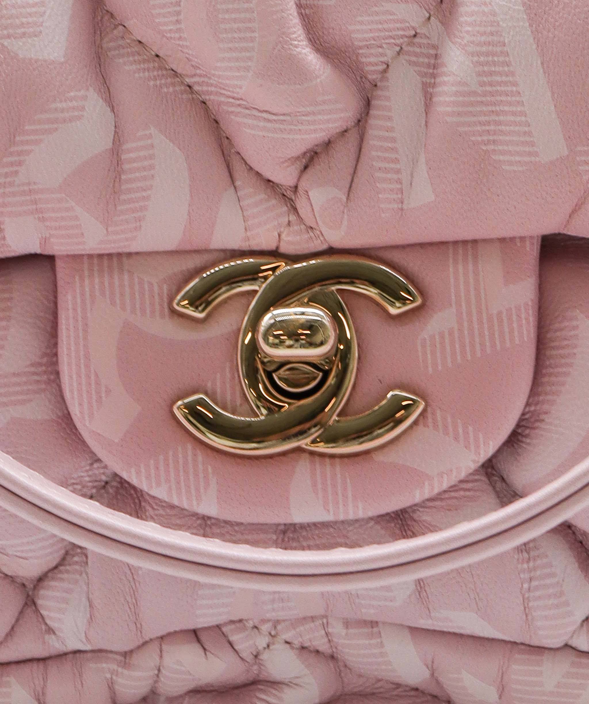 Chanel Sakura Pink Bubble Flap Lambskin LGHW SYL1126