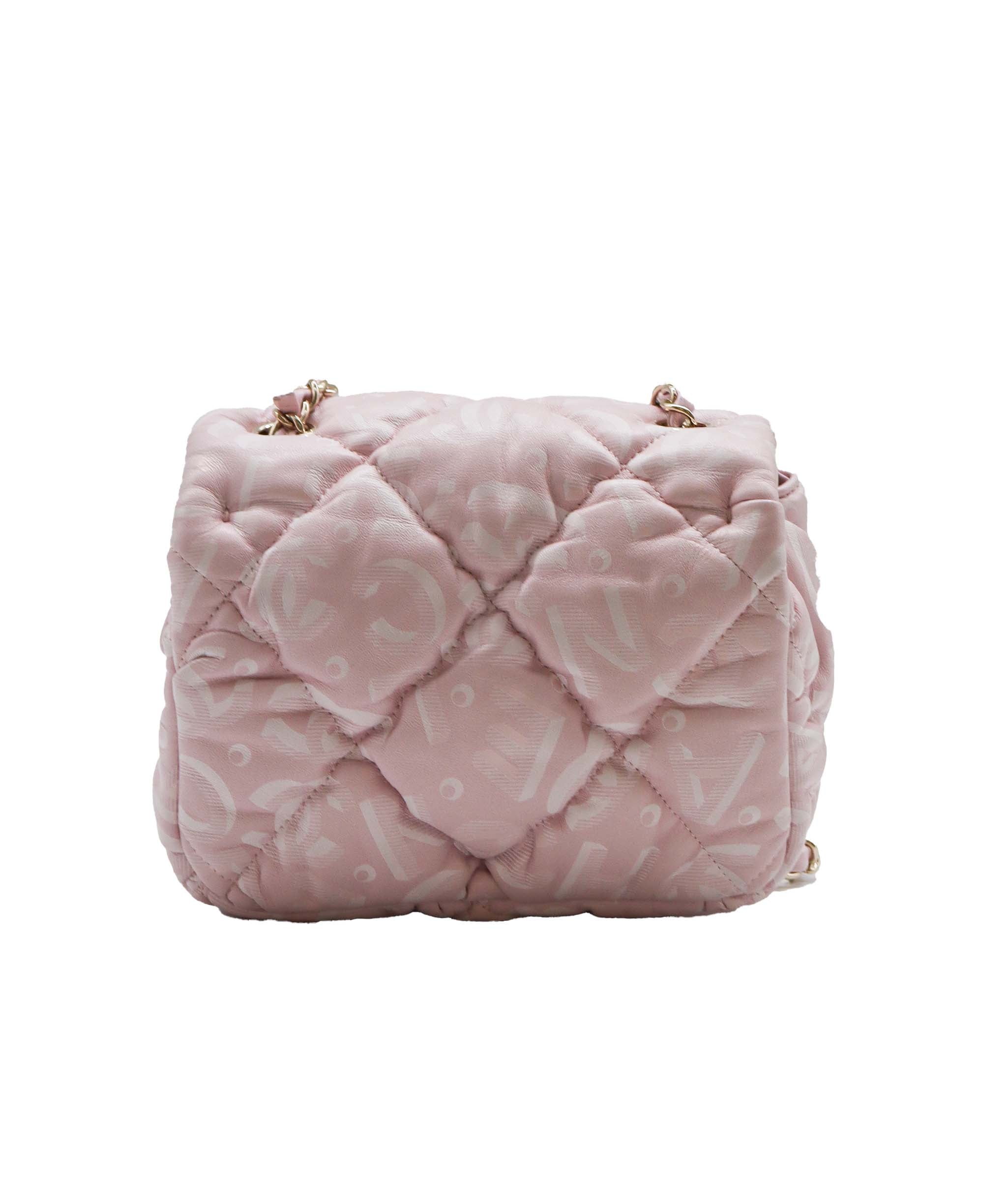 Chanel Sakura Pink Bubble Flap Lambskin LGHW SYL1126