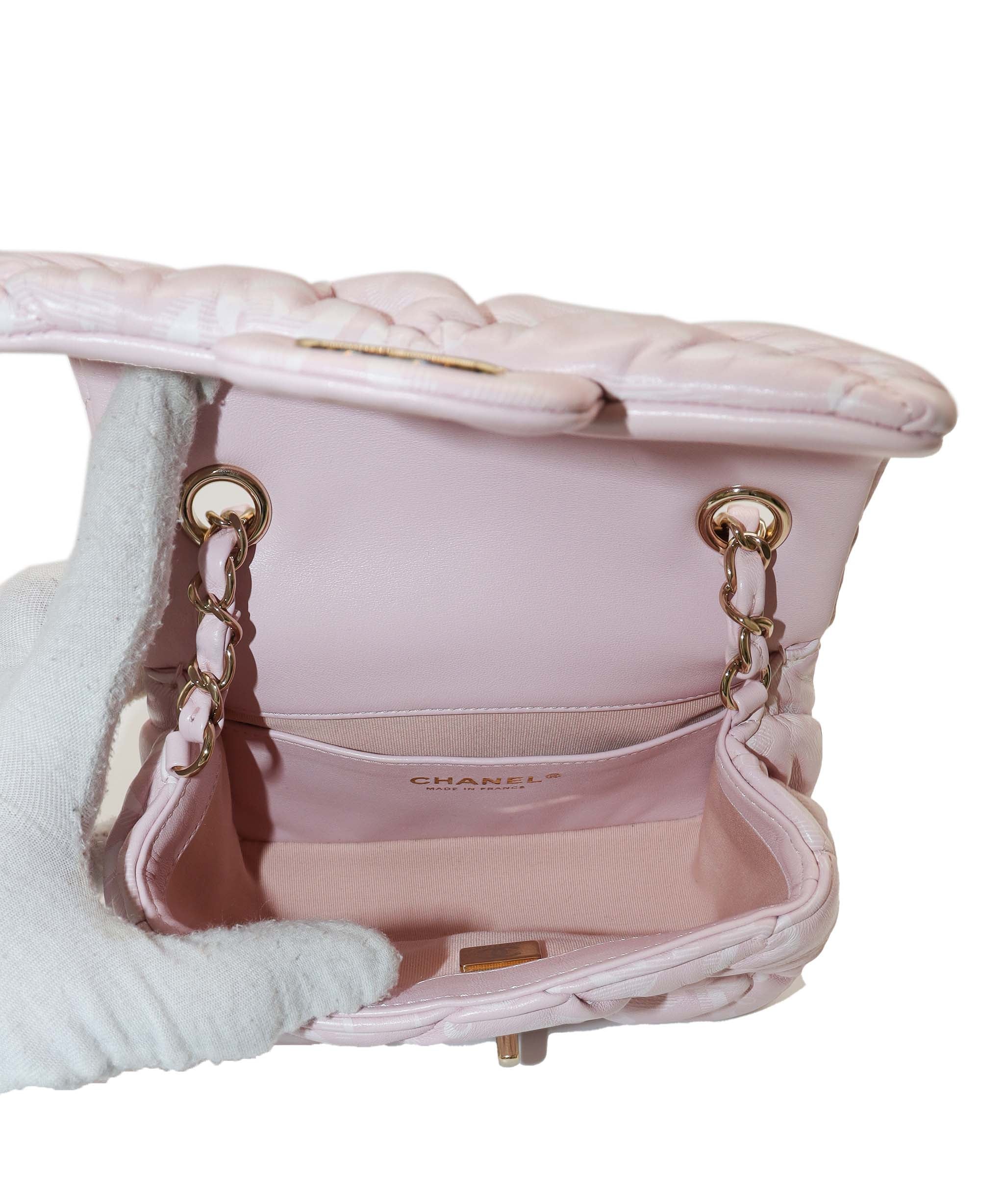 Chanel Sakura Pink Bubble Flap Lambskin LGHW SYL1126