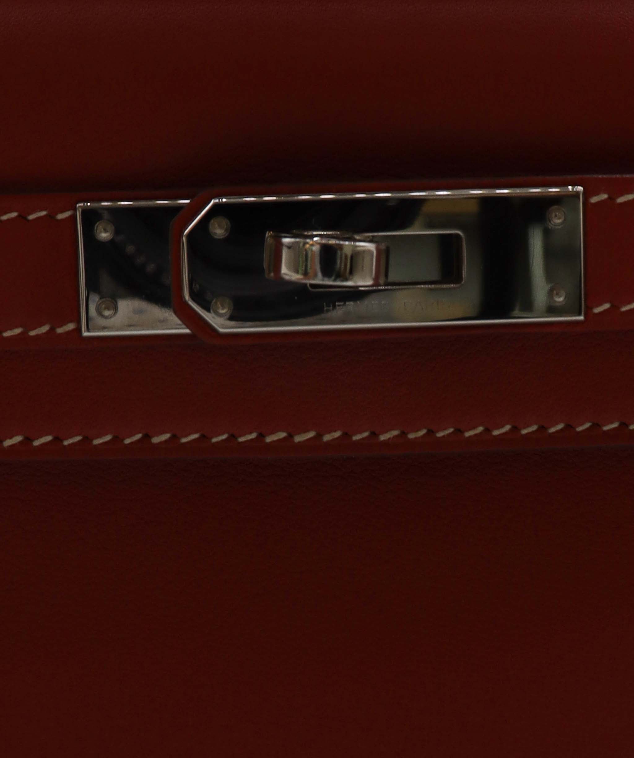 Hermes Kelly Cut Sanguine Swift #P DXBS0890