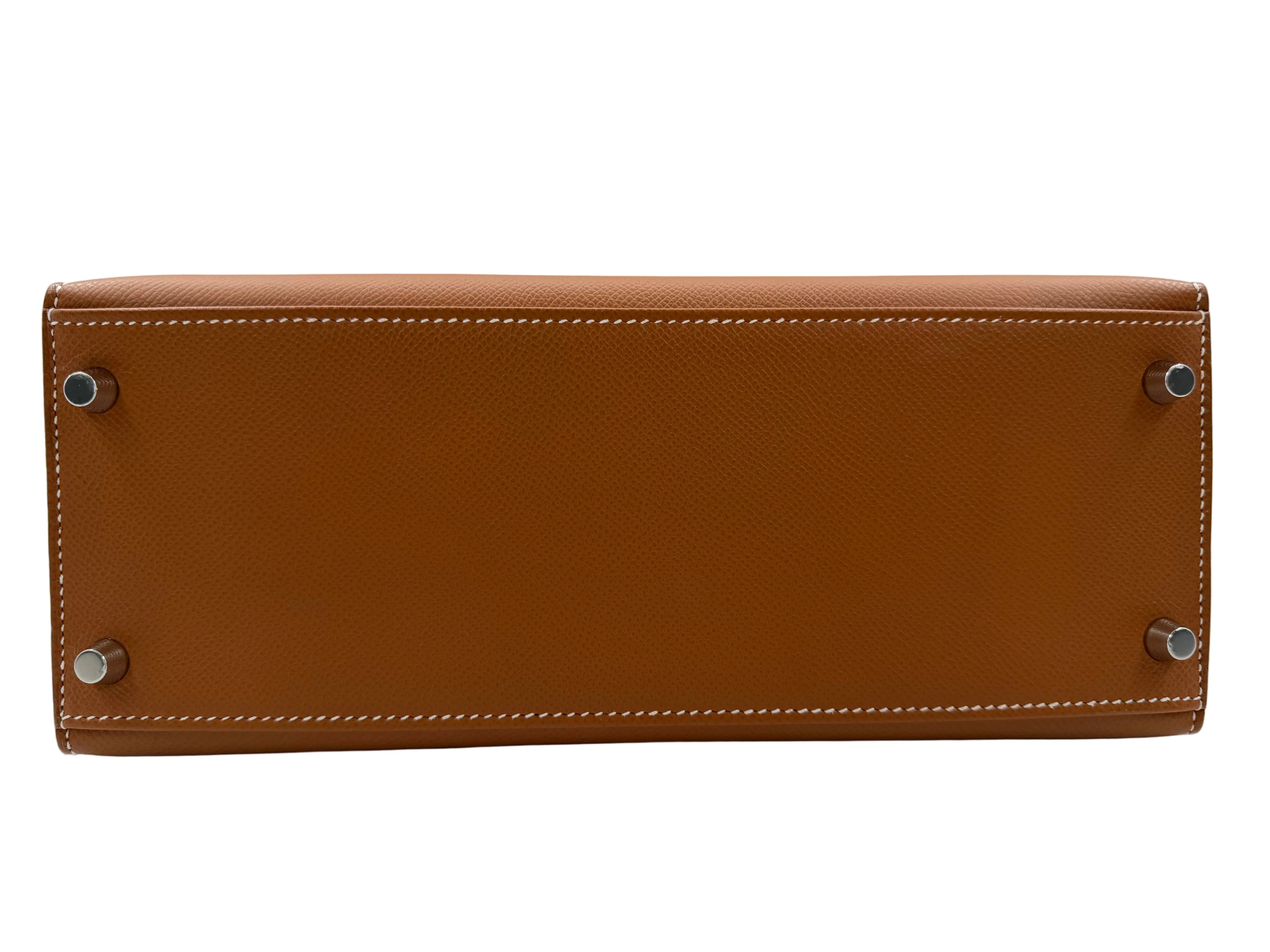 *LONDON LOCATED* HERMÈS KELLY 28CM GOLD Epsom Leather with Palladium Hardware