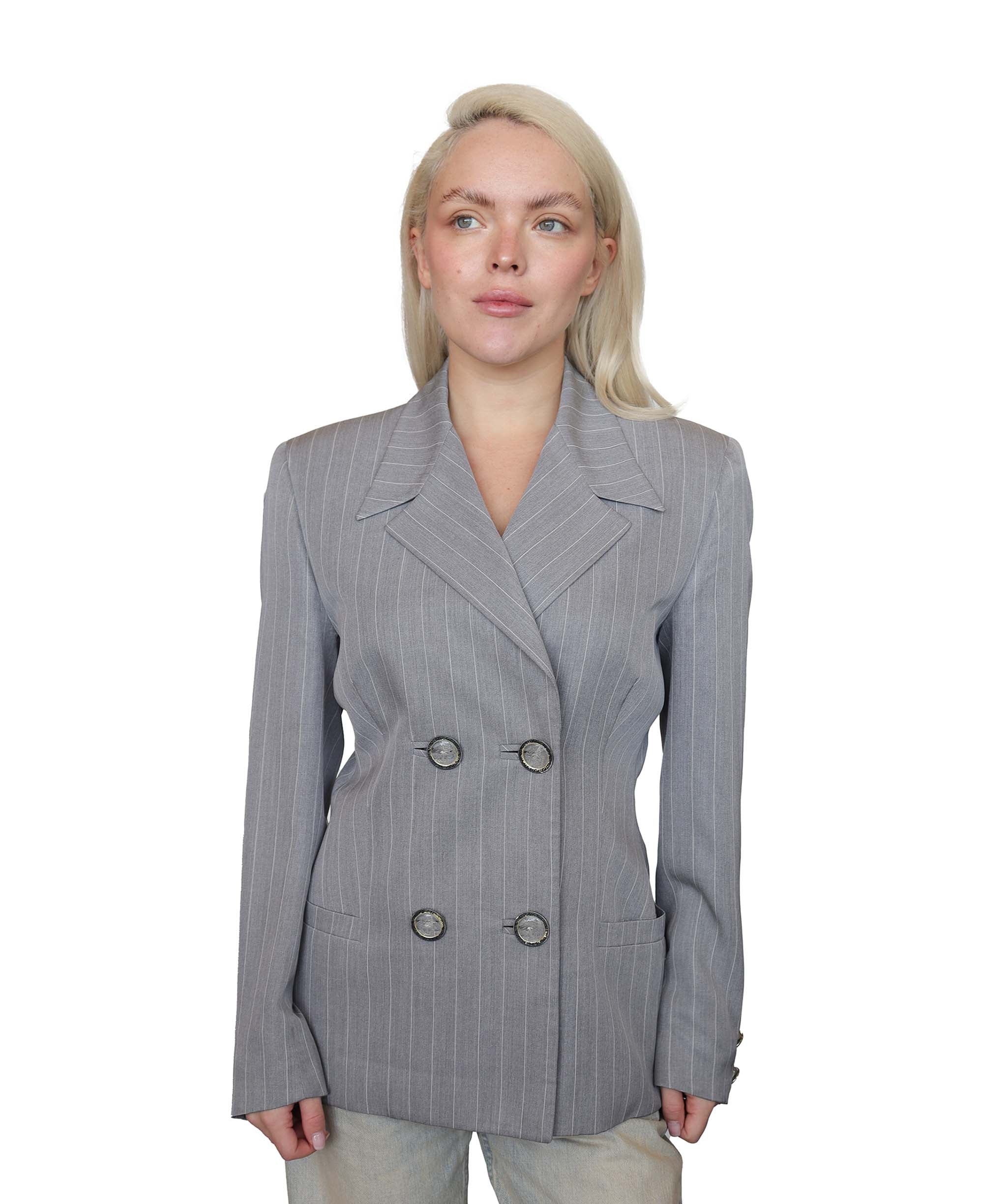 Versace grey striped jacket AGC1890