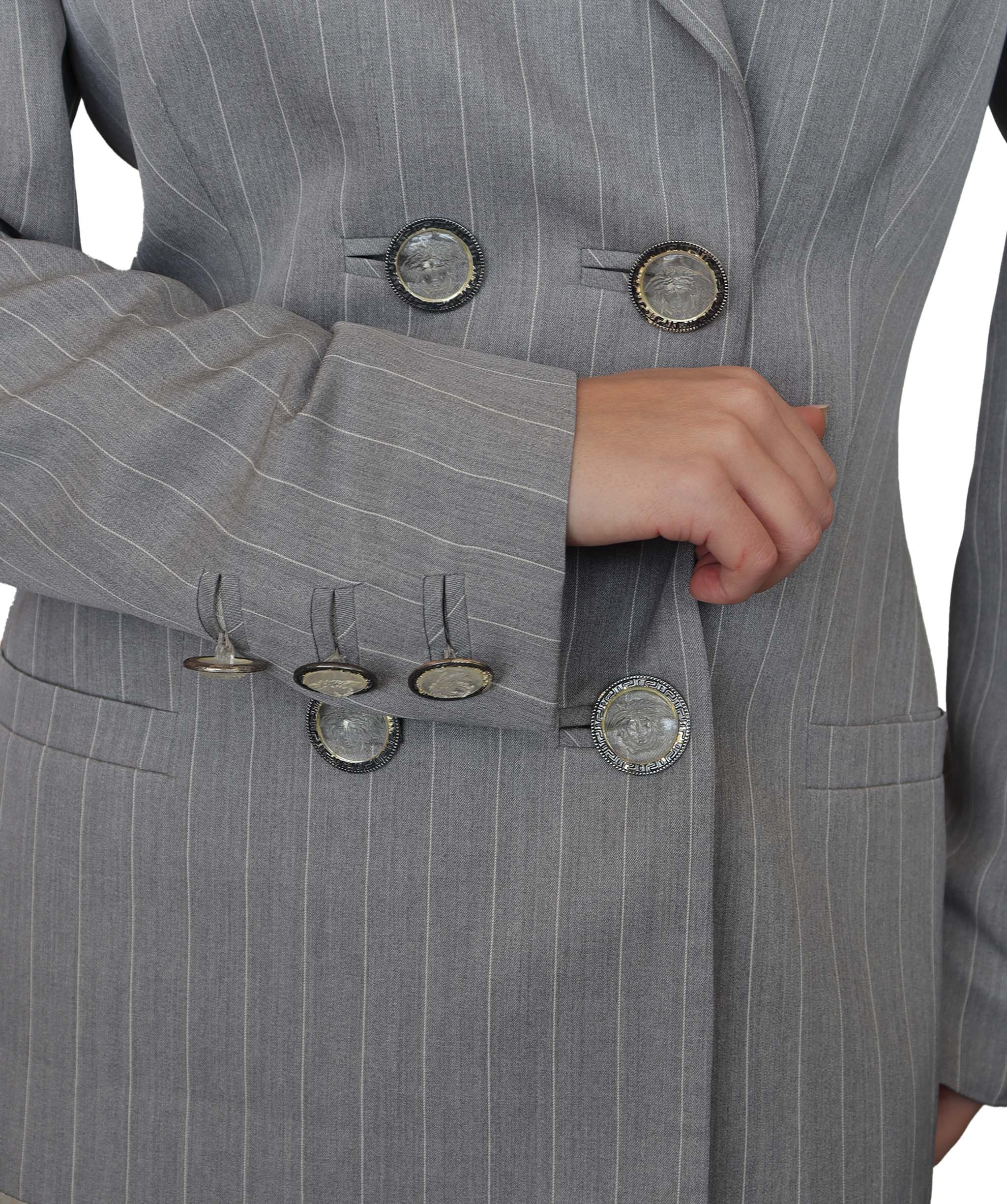 Versace grey striped jacket AGC1890