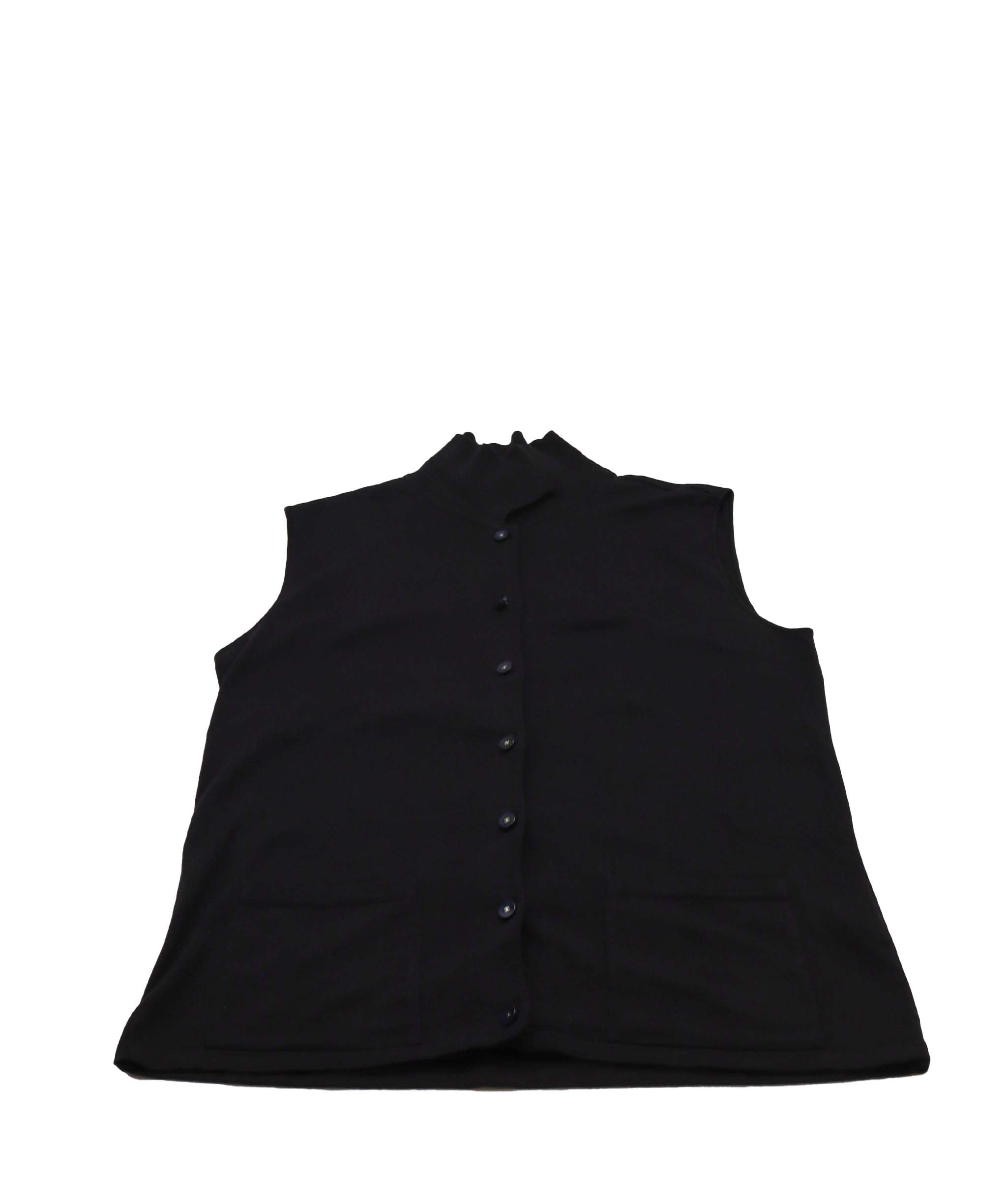 Chanel 99p polo sleevelss black vest DXBV0872