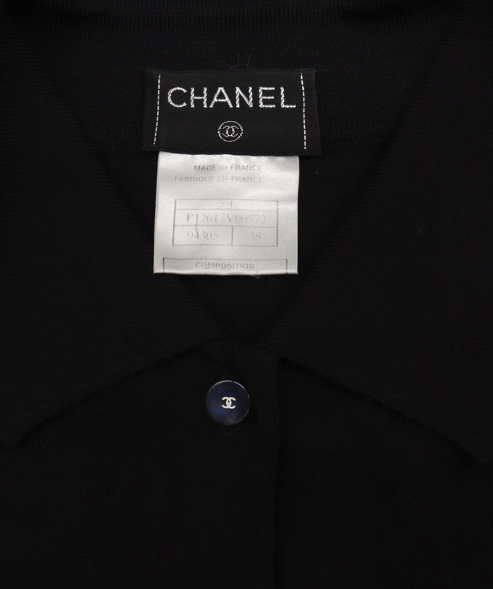 Chanel 99p polo sleevelss black vest DXBV0872