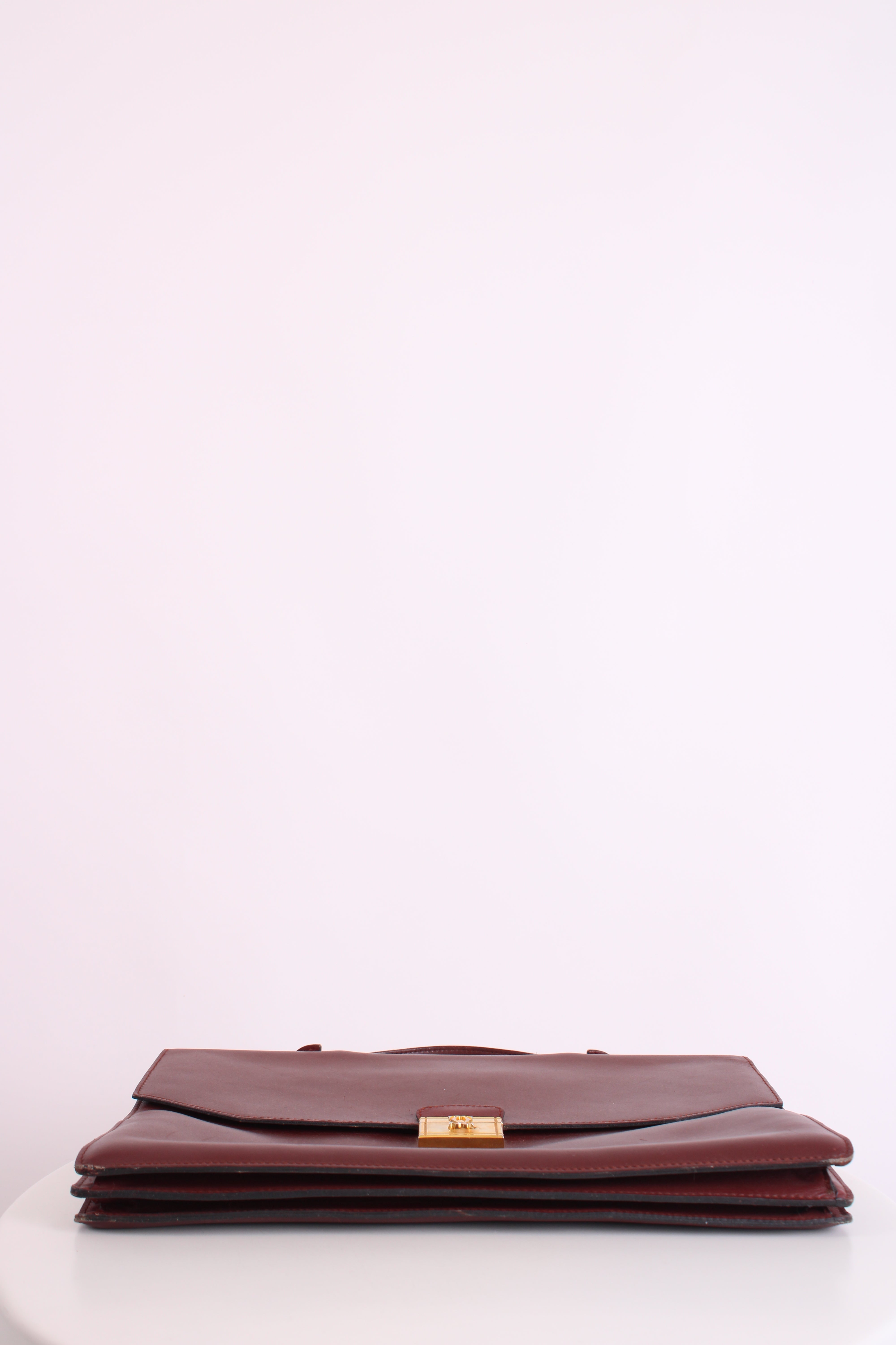 Cartier Must de Briefcase Burgundy