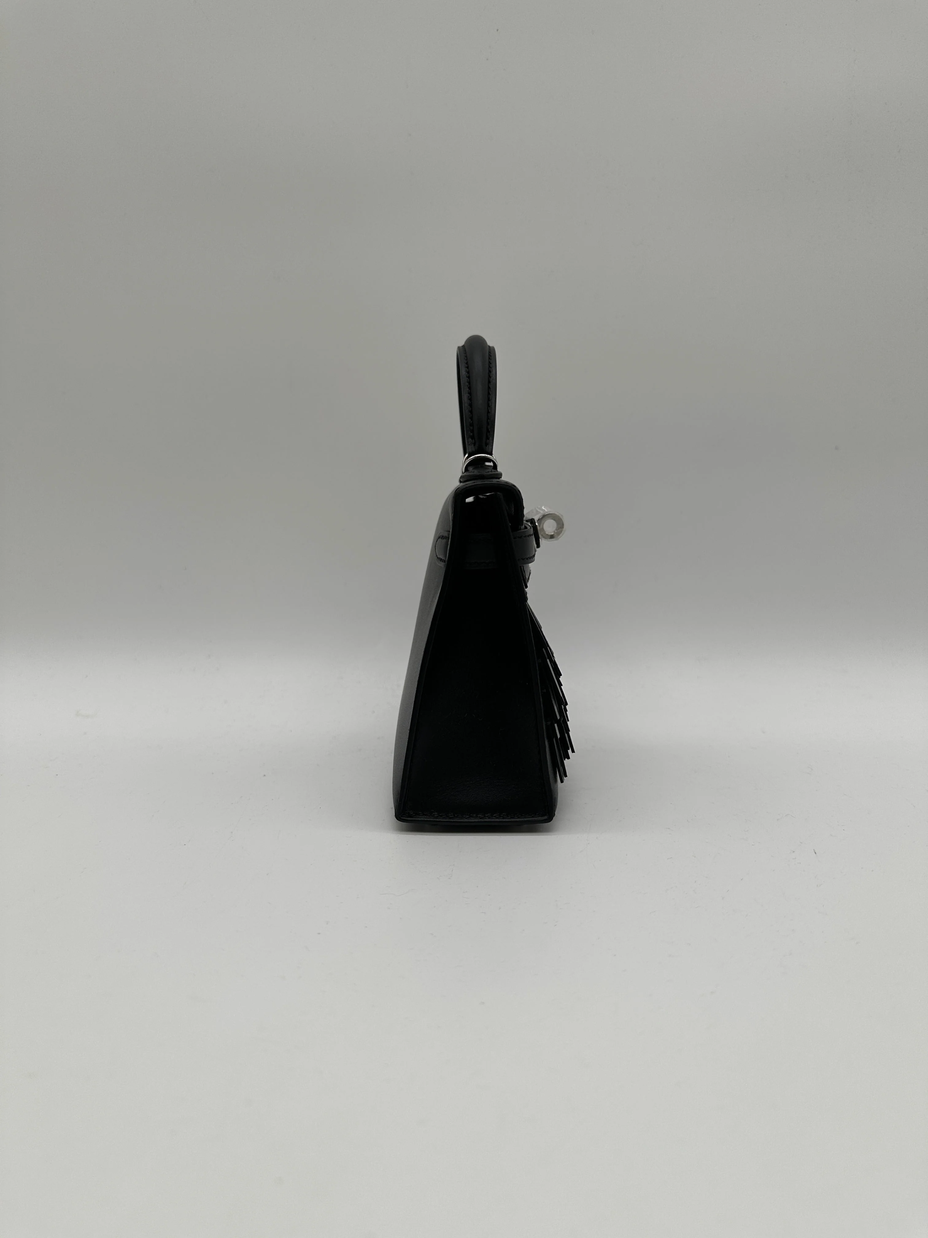 Hermès Mini Kelly Pampille Black Palladium Hardware