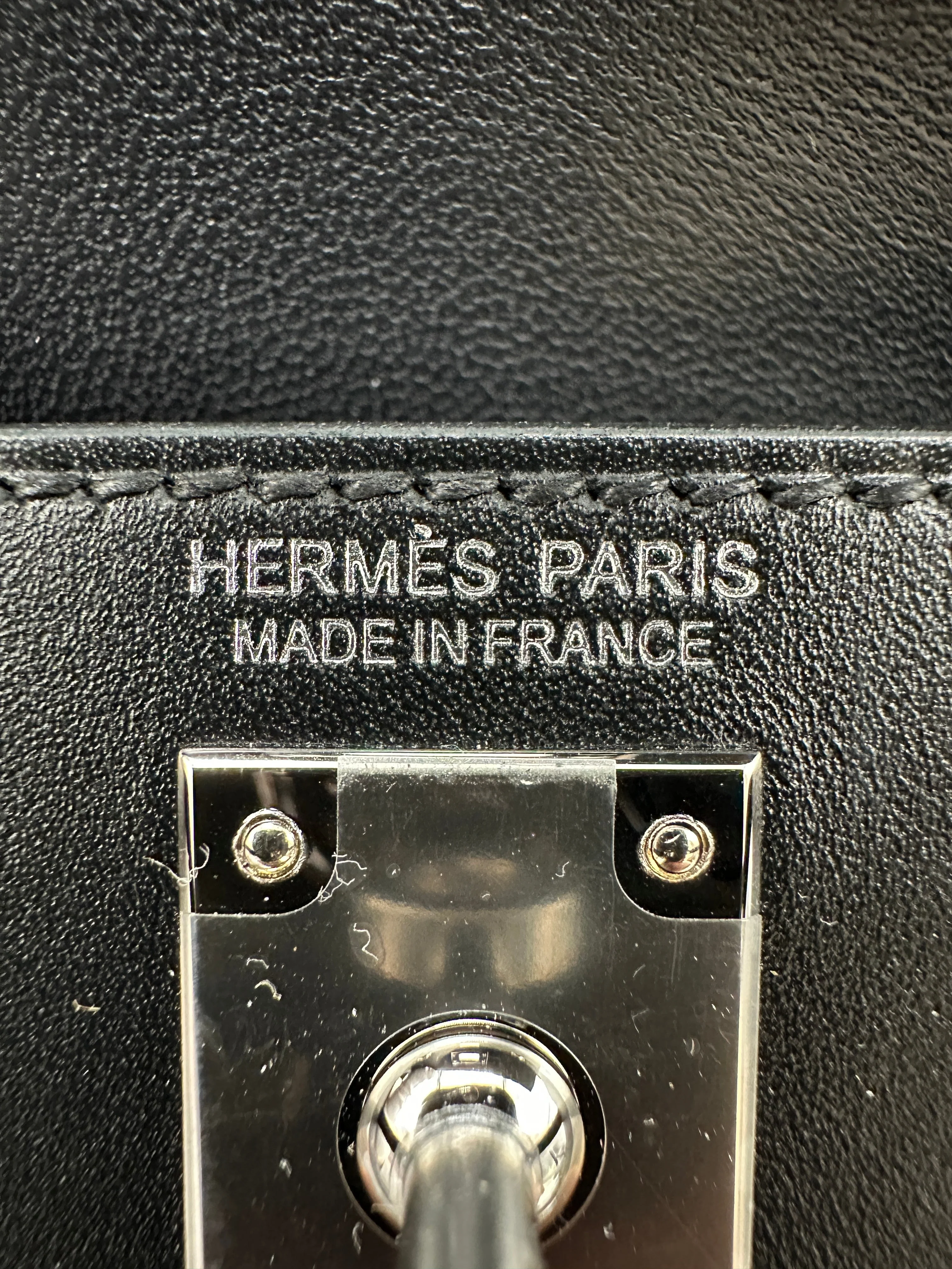 Hermès Mini Kelly Pampille Black Palladium Hardware