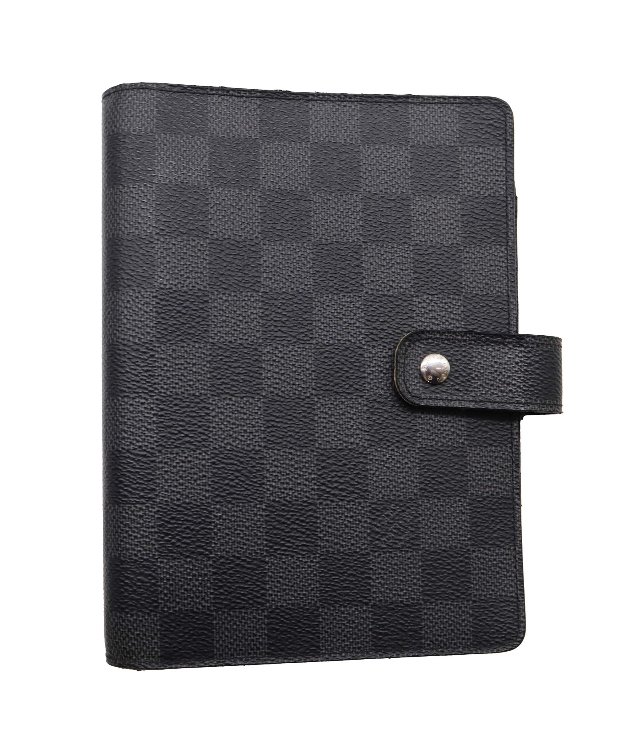 LOUIS VUITTON Damier Graphite Agenda MM Day Planner Cover R20242 LV Auth hk1439 DXBV0276