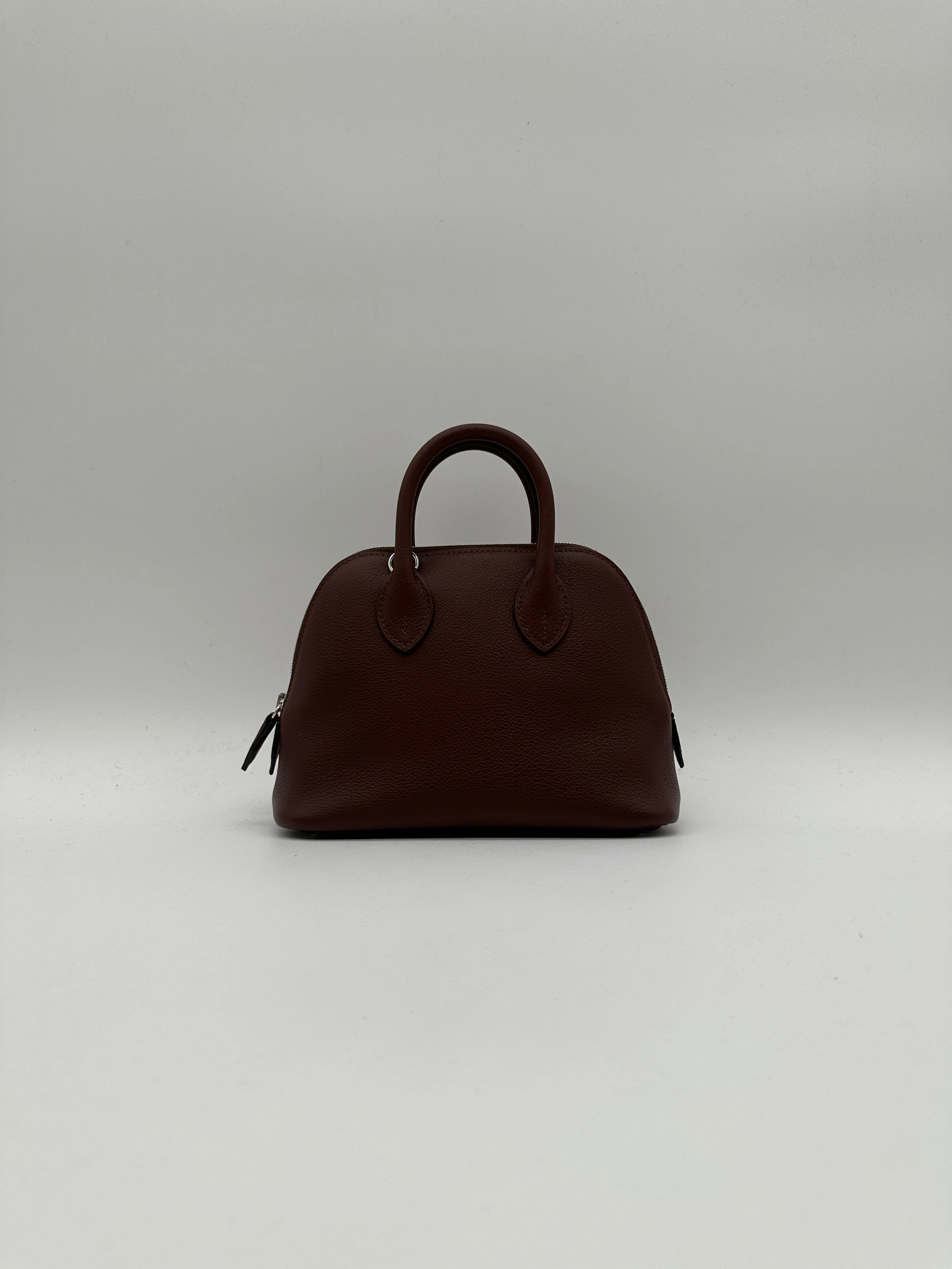 Hermès Mini Bolide Rouge Sellier Chamkila goatskin Palladium Hardware