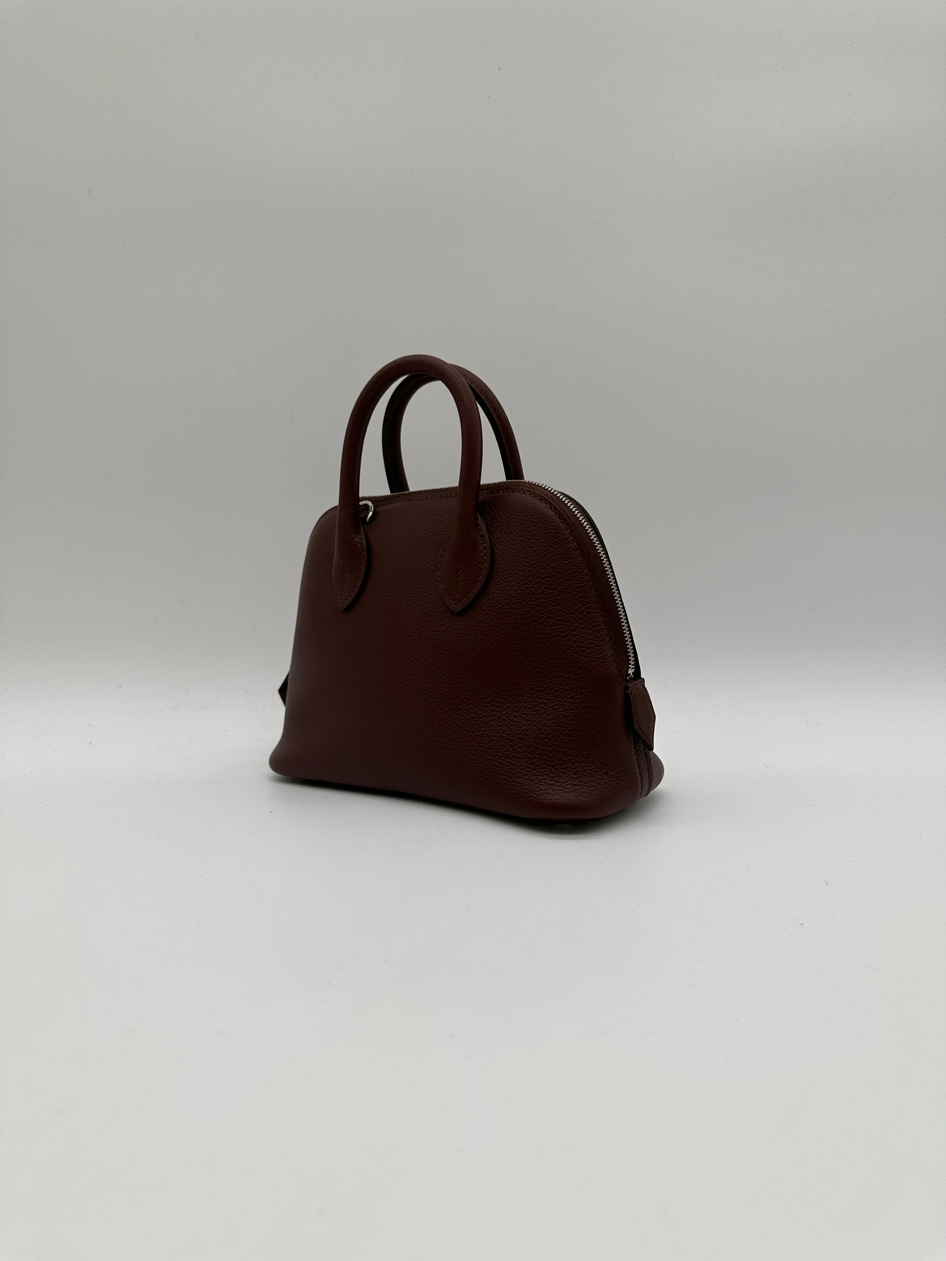 Hermès Mini Bolide Rouge Sellier Chamkila goatskin Palladium Hardware