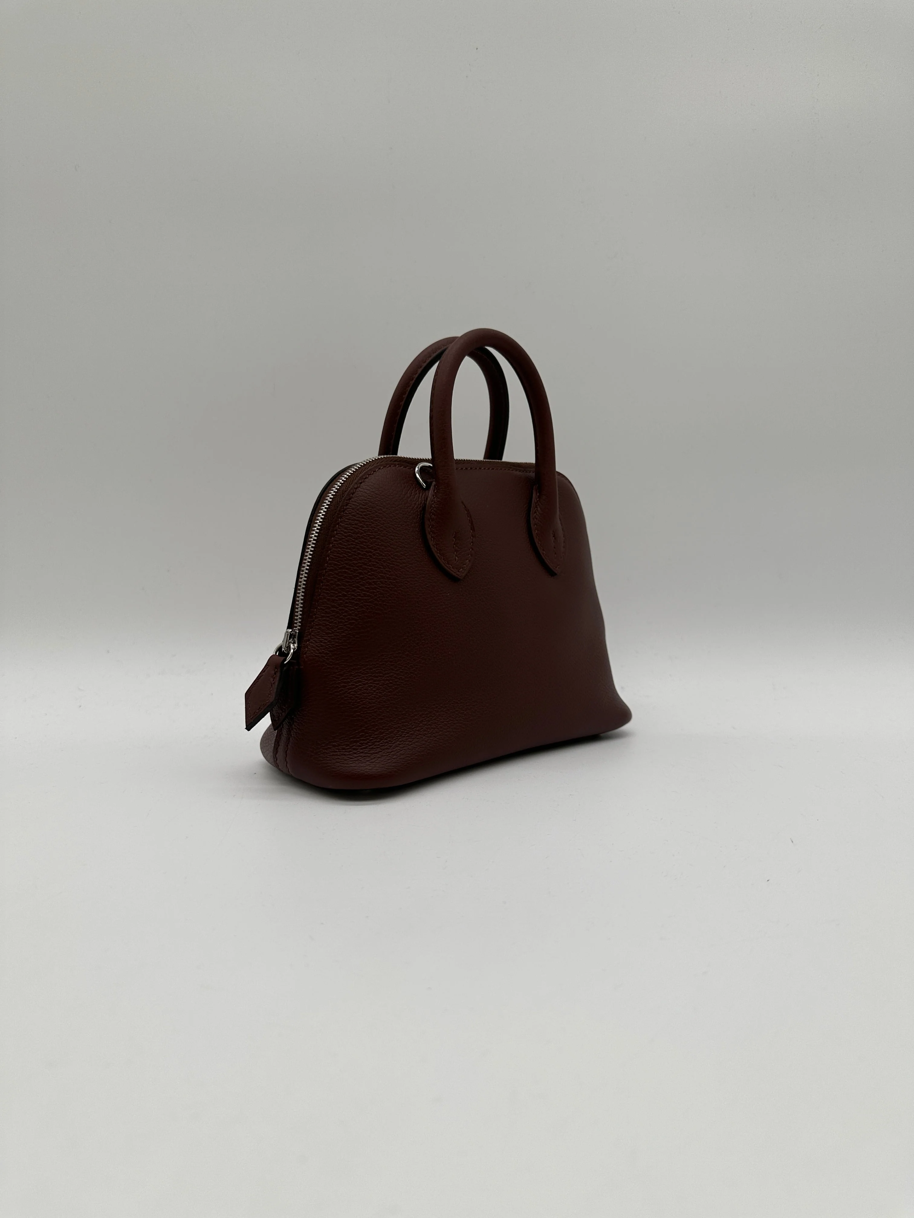 Hermès Mini Bolide Rouge Sellier Chamkila goatskin Palladium Hardware