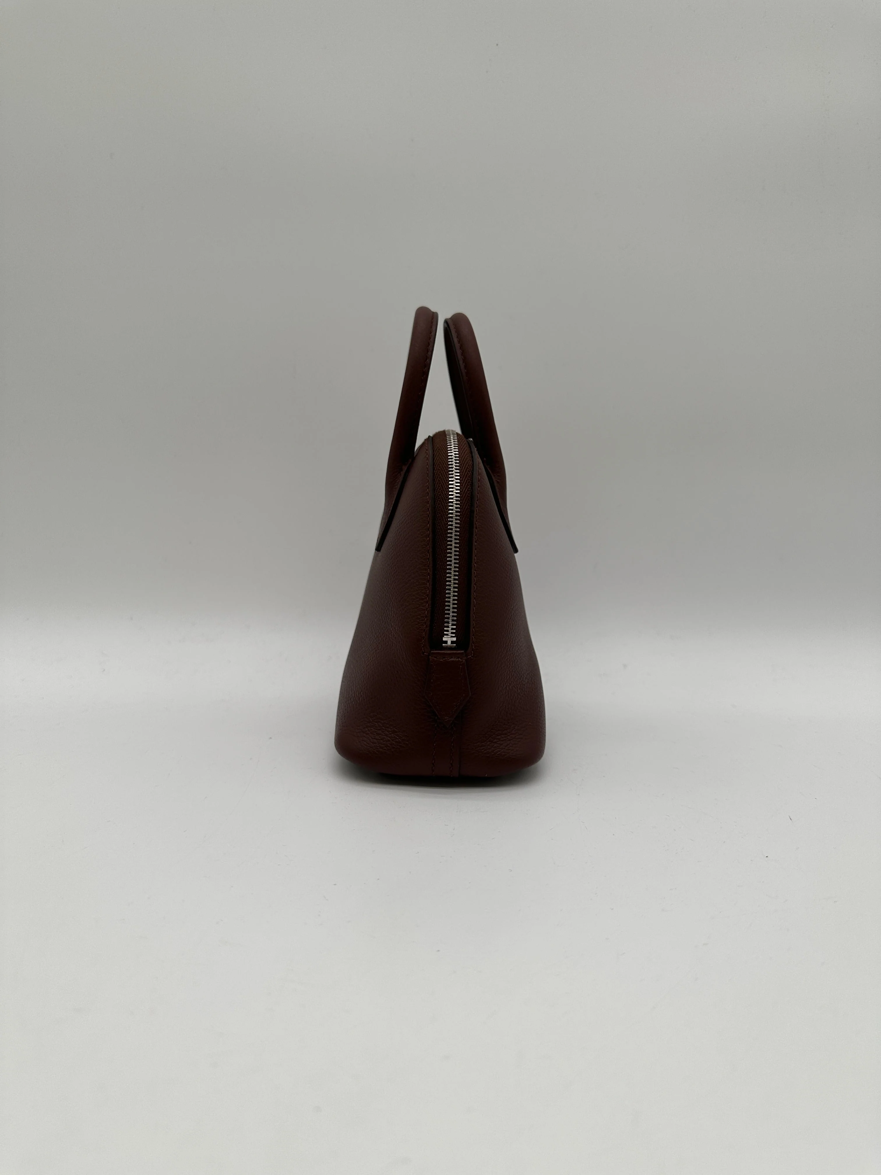 Hermès Mini Bolide Rouge Sellier Chamkila goatskin Palladium Hardware