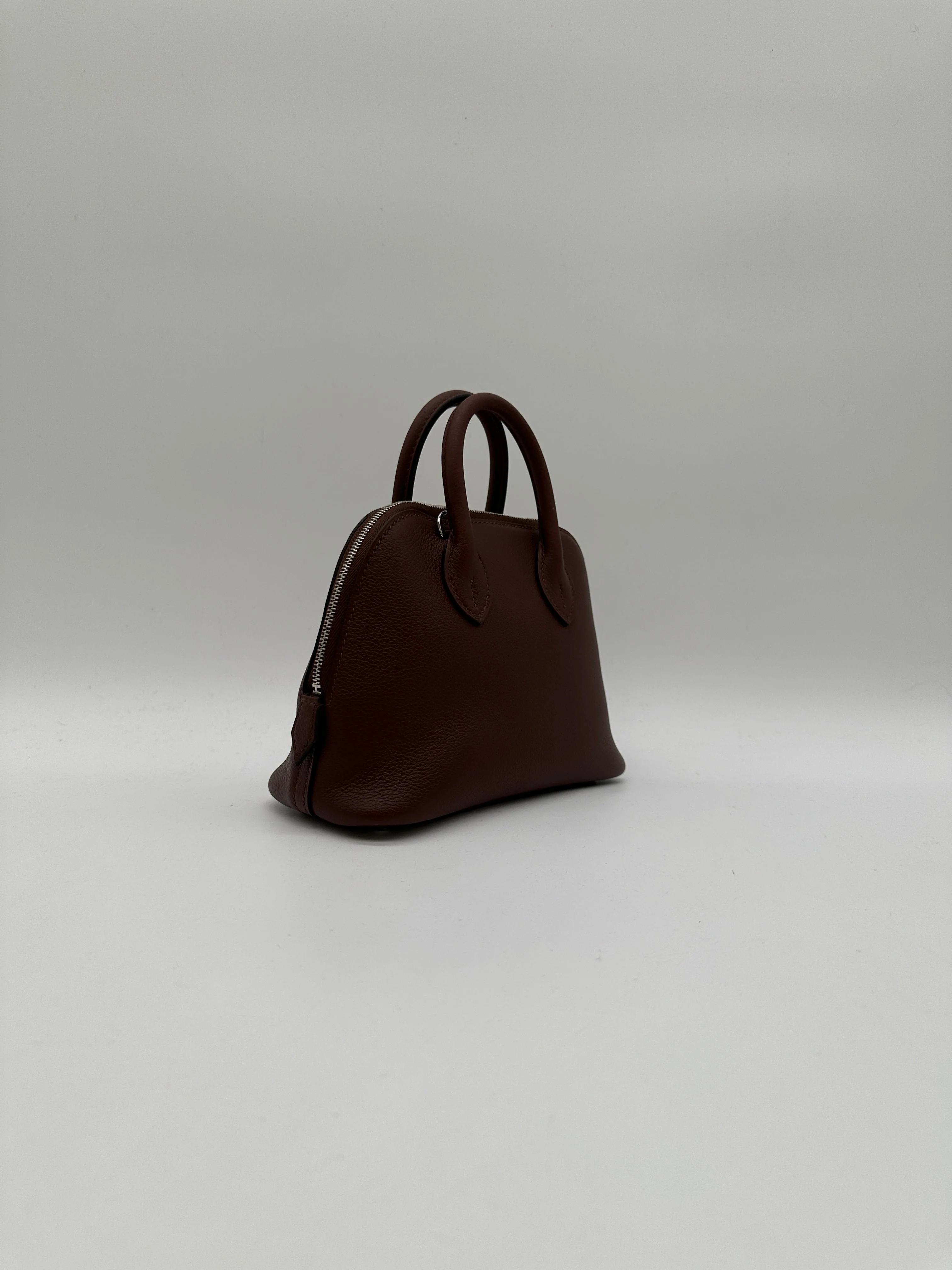 Hermès Mini Bolide Rouge Sellier Chamkila goatskin Palladium Hardware