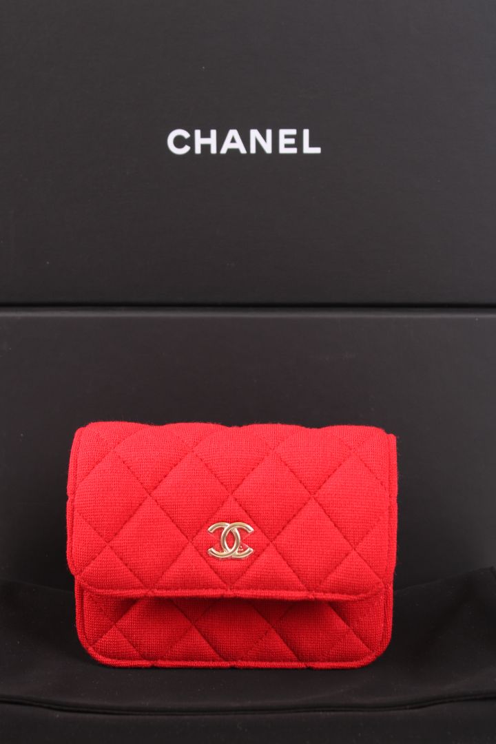 Chanel 2021 Micro Jersey Red/ Pink