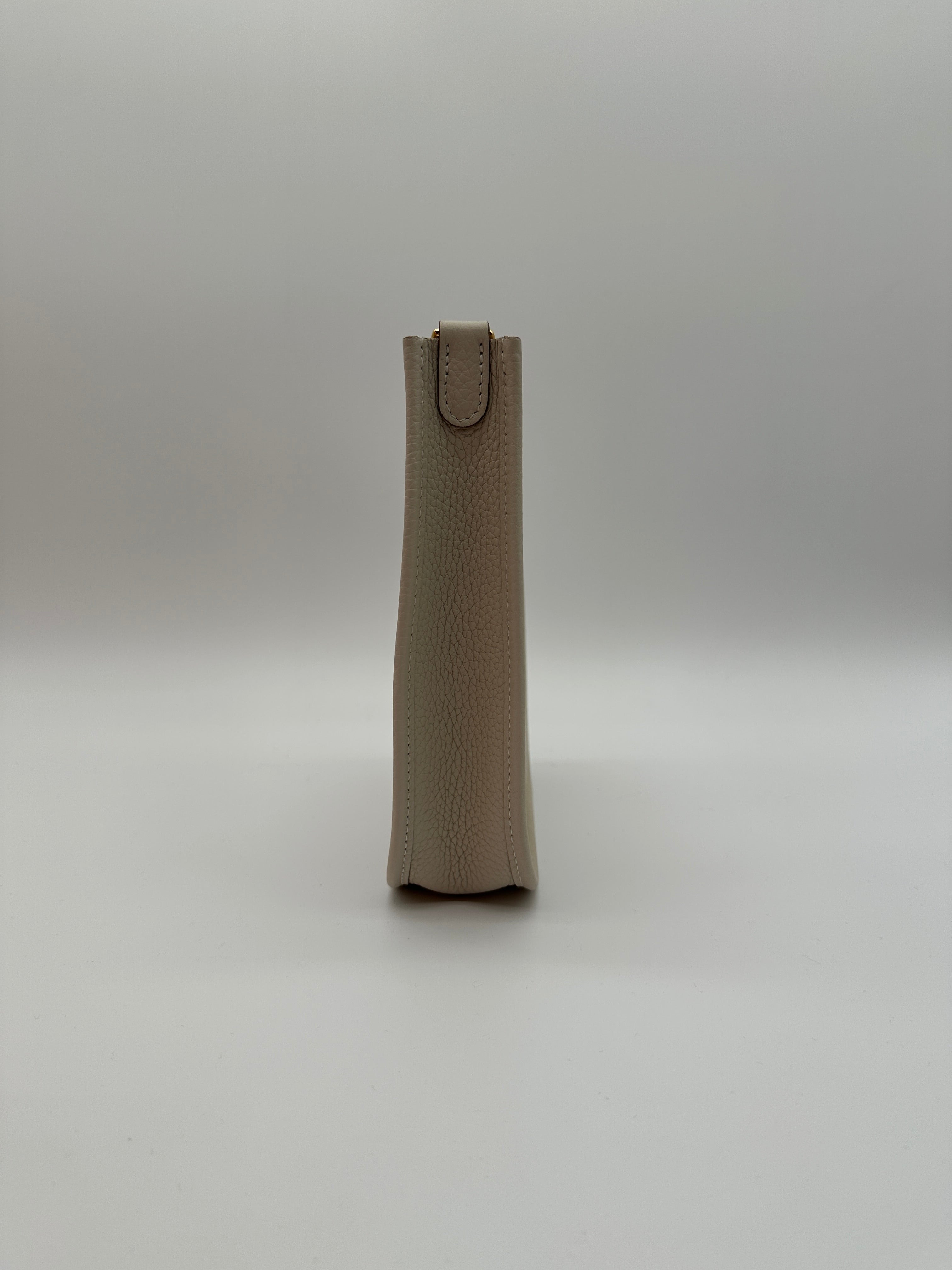 Hermès Mini Evelyne Craie Taurillon Clemence Gold Hardware