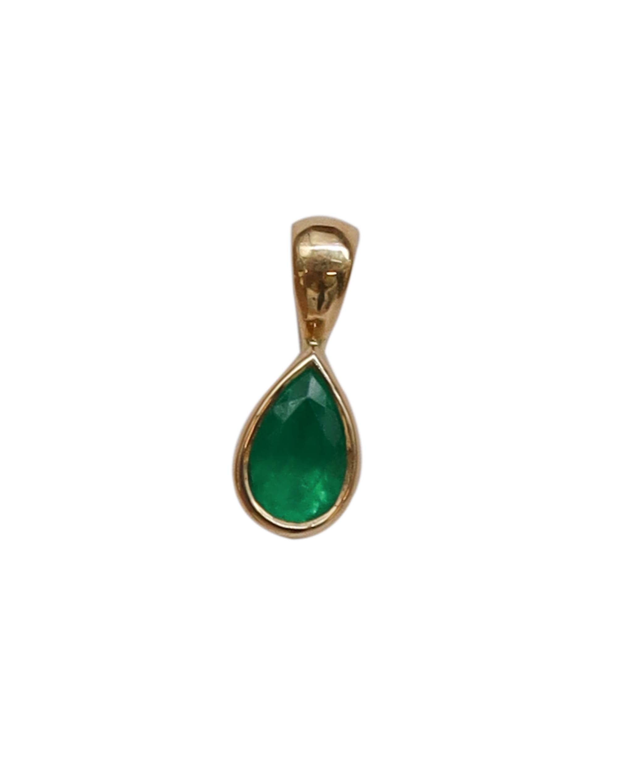 MS7866.7 Emerald Columnbian Yellow Gold Natural MS7866.7