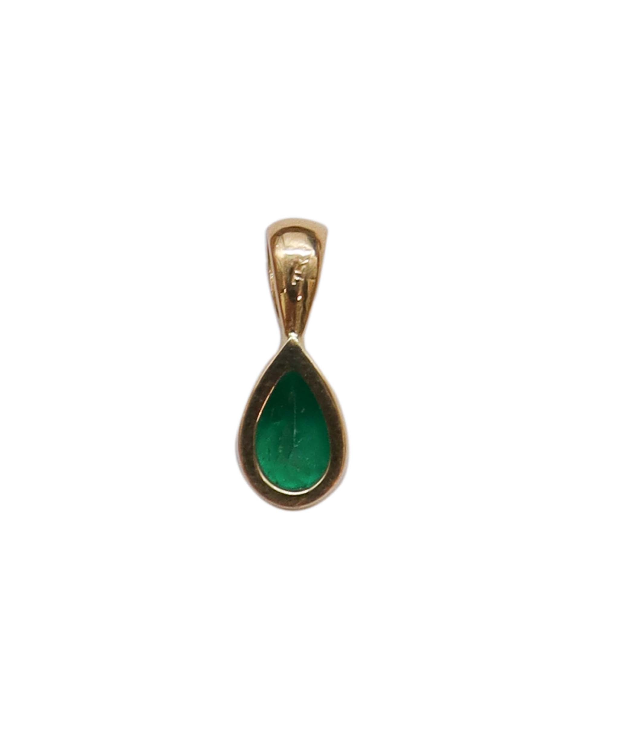 MS7866.7 Emerald Columnbian Yellow Gold Natural MS7866.7