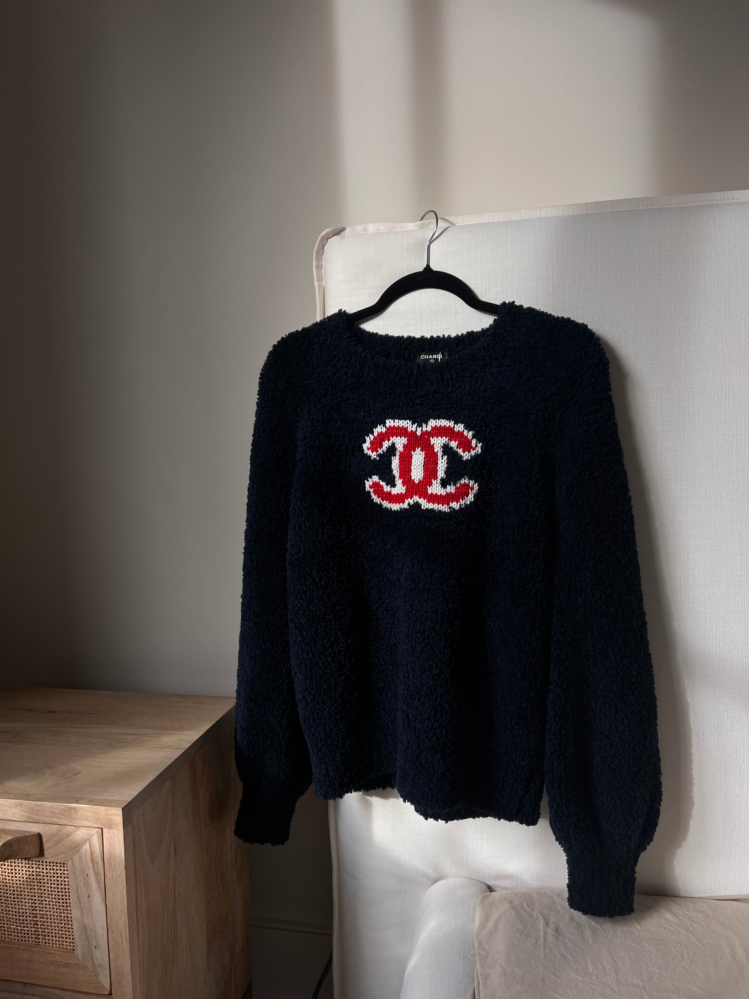 Chanel 2019 Navy Teddy Sweater DXBK0037