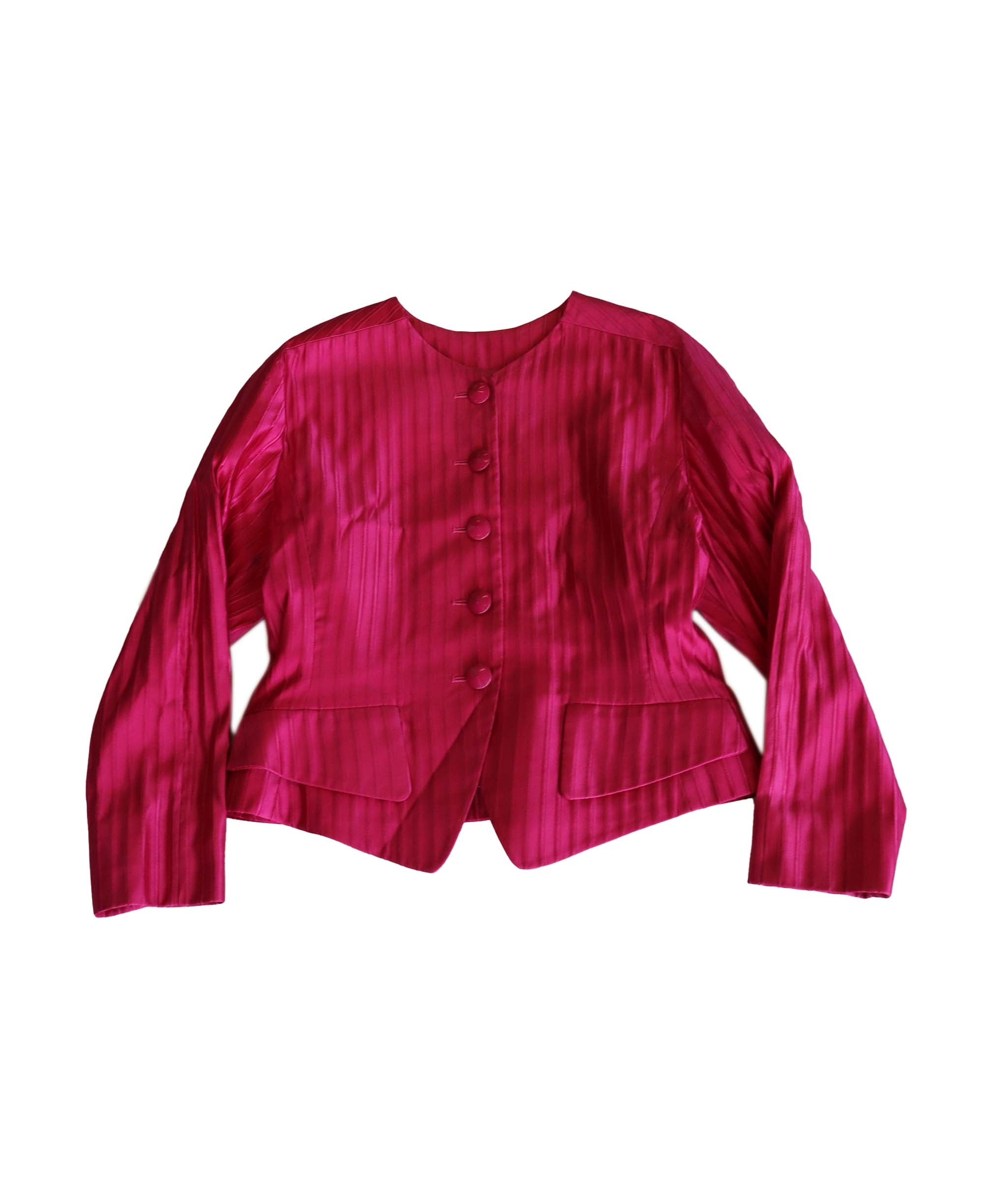 Yves Saint Laurent striped pink jacket AGC1819