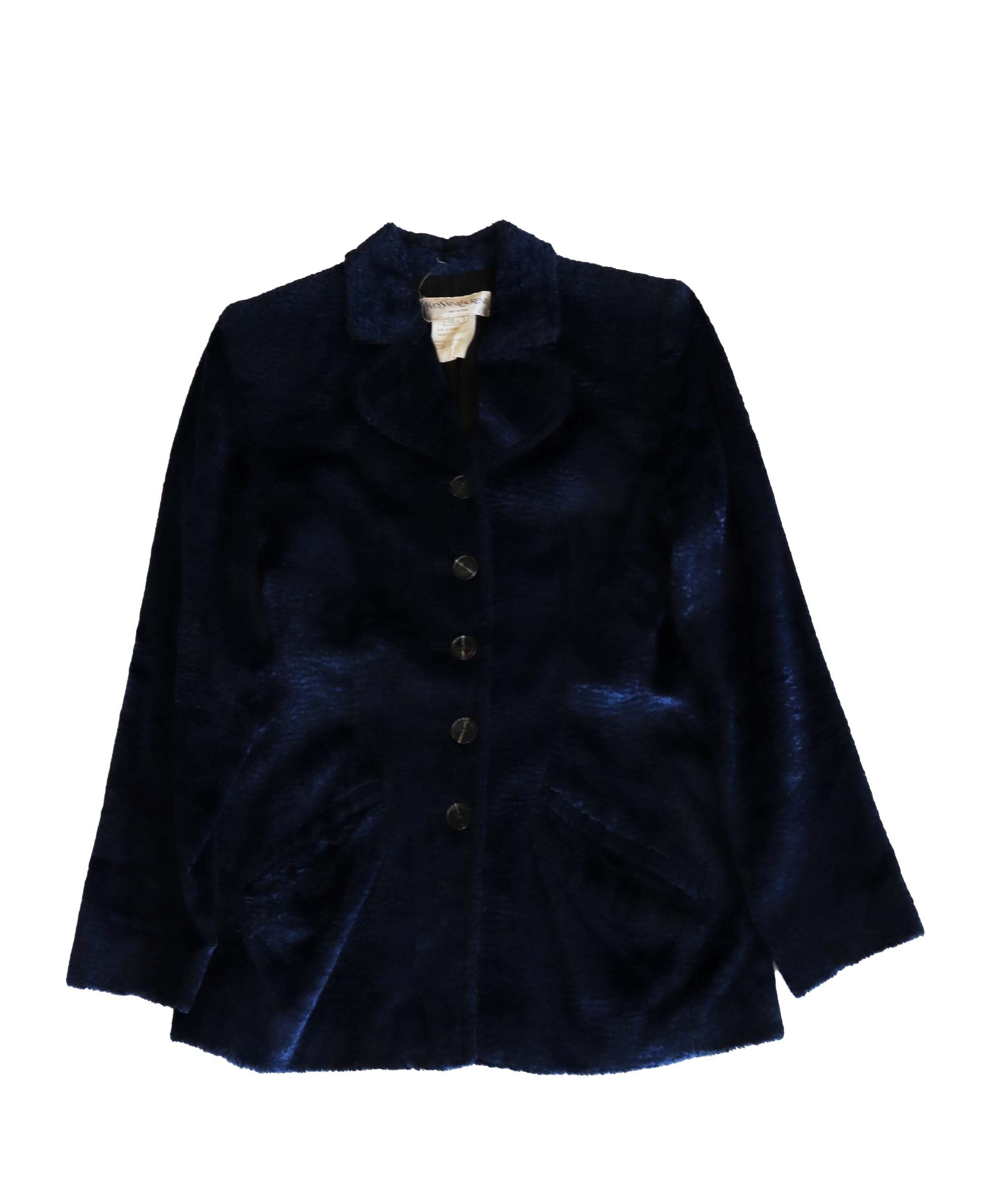 Yves Saint Laurent Blue Velvet Jacket - AGC1852