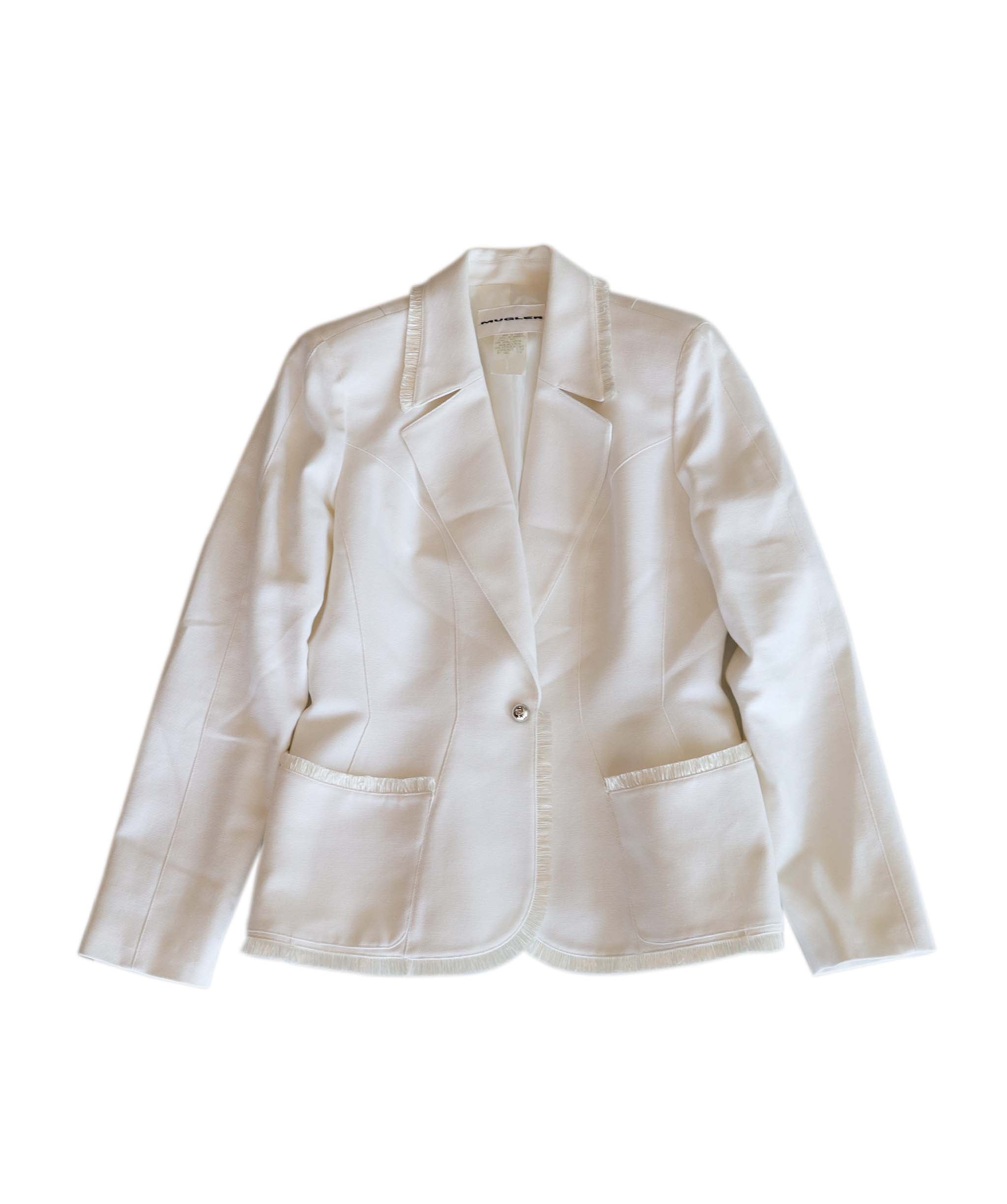 Thierry Mugler Cotton White Suit - AGC1869