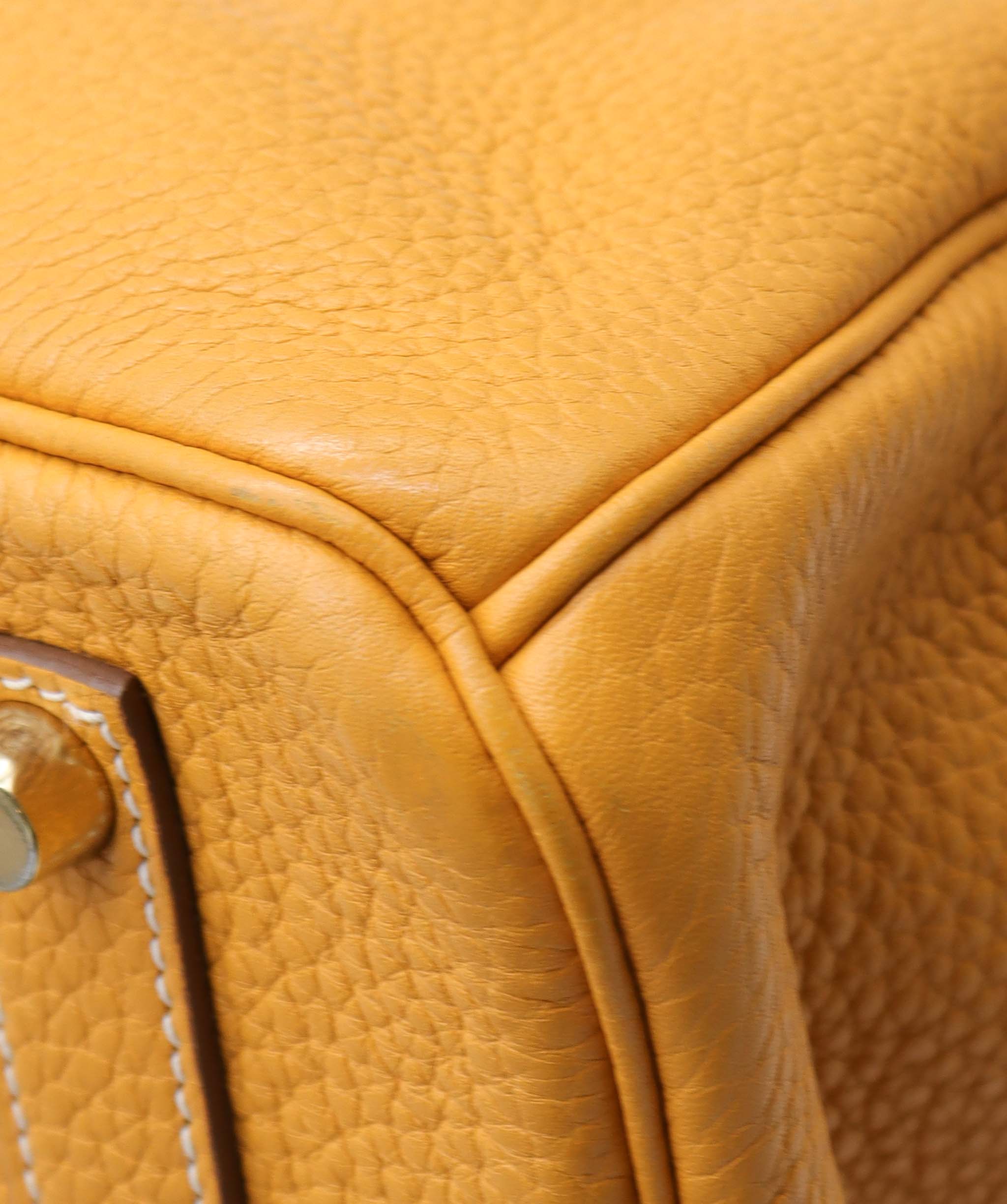 Hermes Birkin 35 Yellow Clemence GHW ALC1976