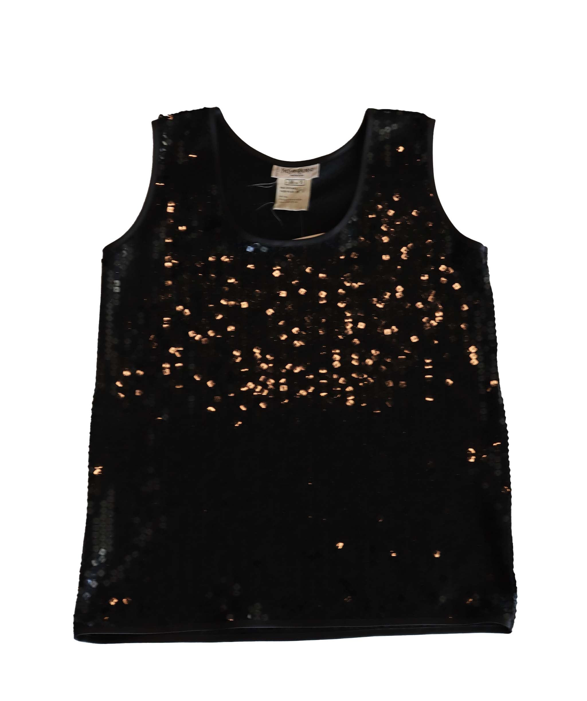 Yves Saint Laurent black Sequins Top - AGC1846